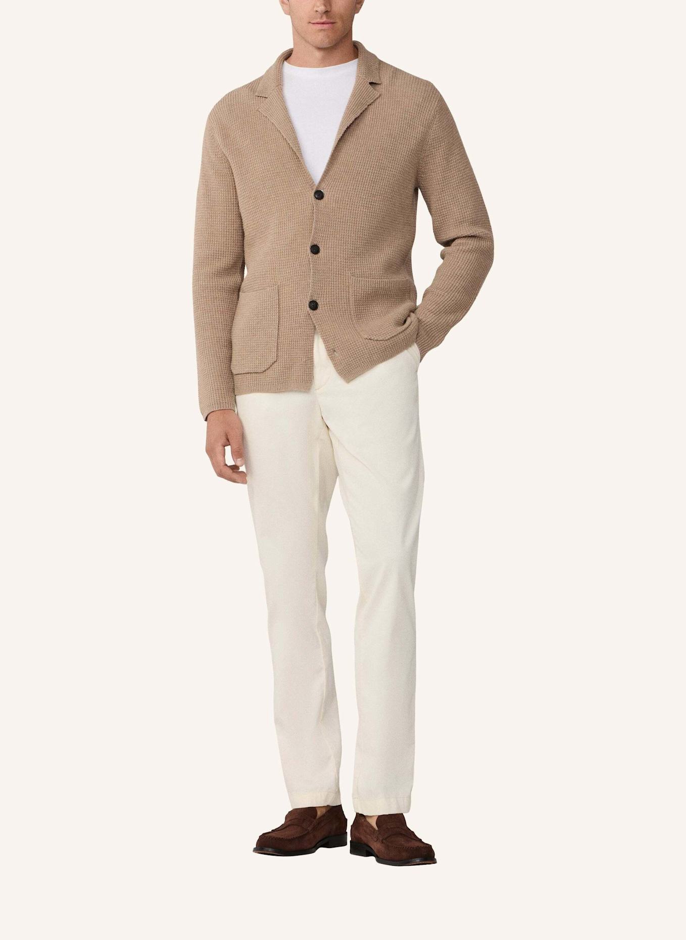 HACKETT LONDON Strickjacken Cardigan SOFT KNIT BLAZER: BEIGE