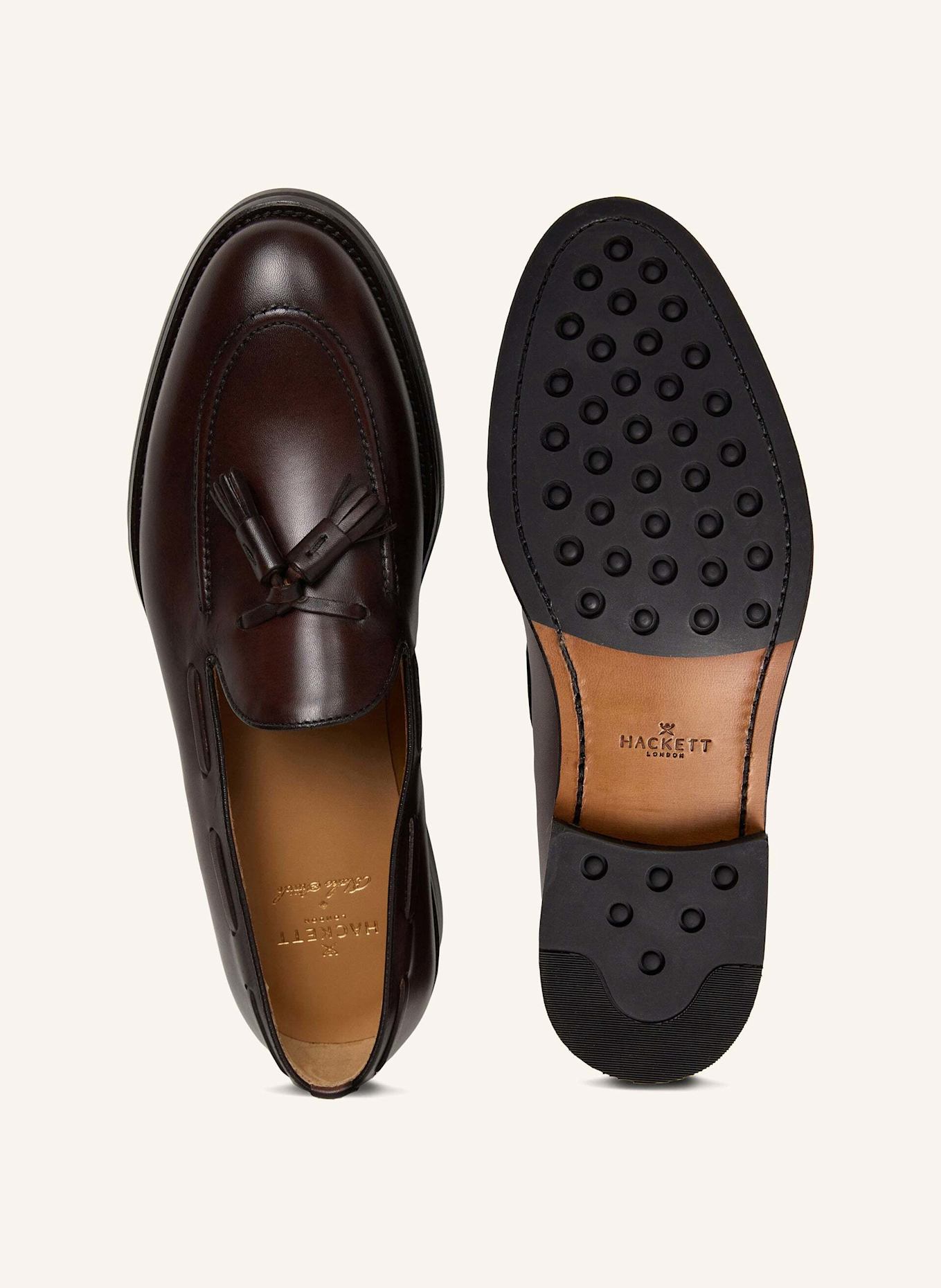 HACKETT LONDON Loafer MAYFAIR CRUST: DUNKELBRAUN
