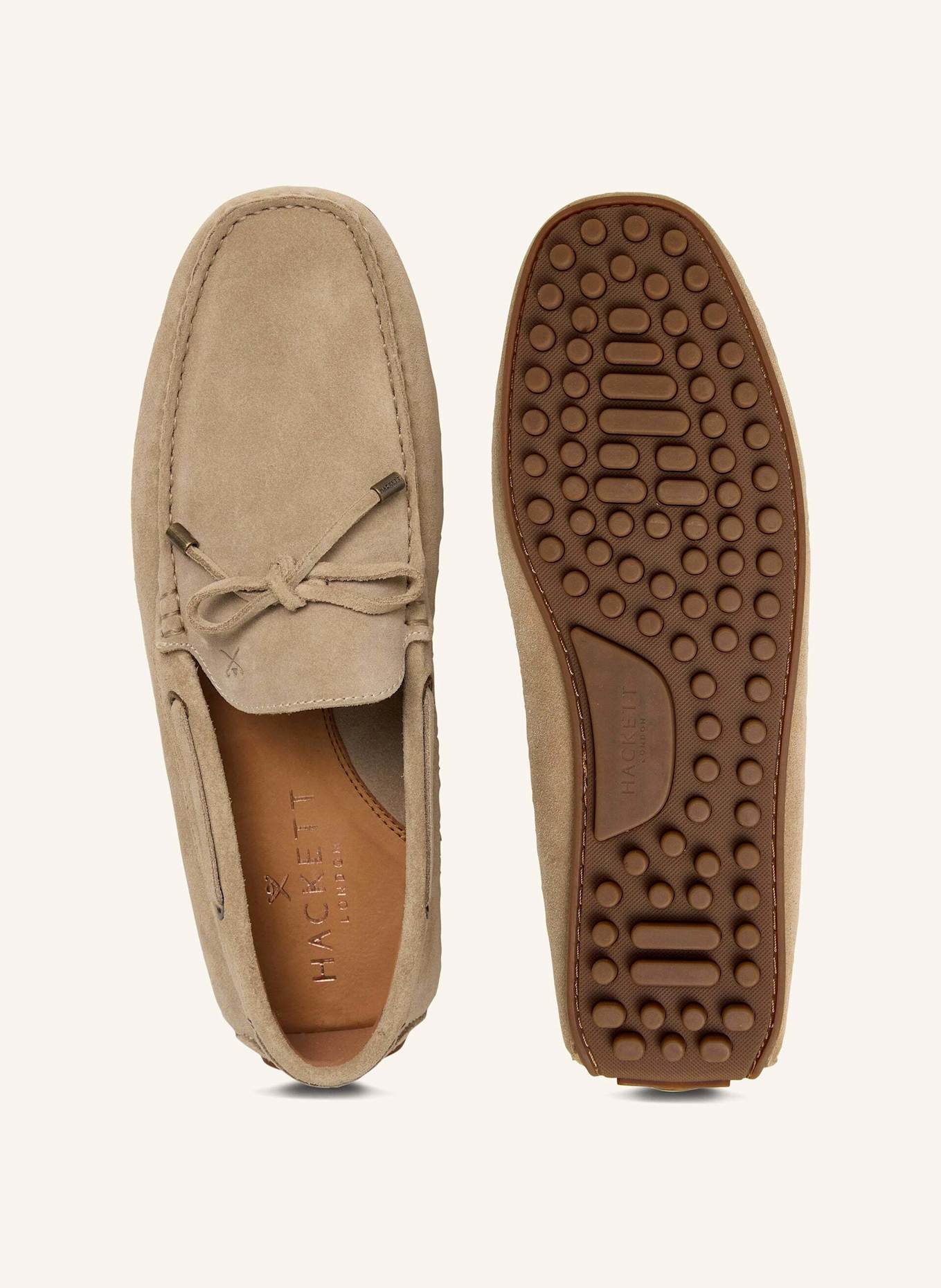 HACKETT LONDON Loafer DRIVER LACES: BEIGE