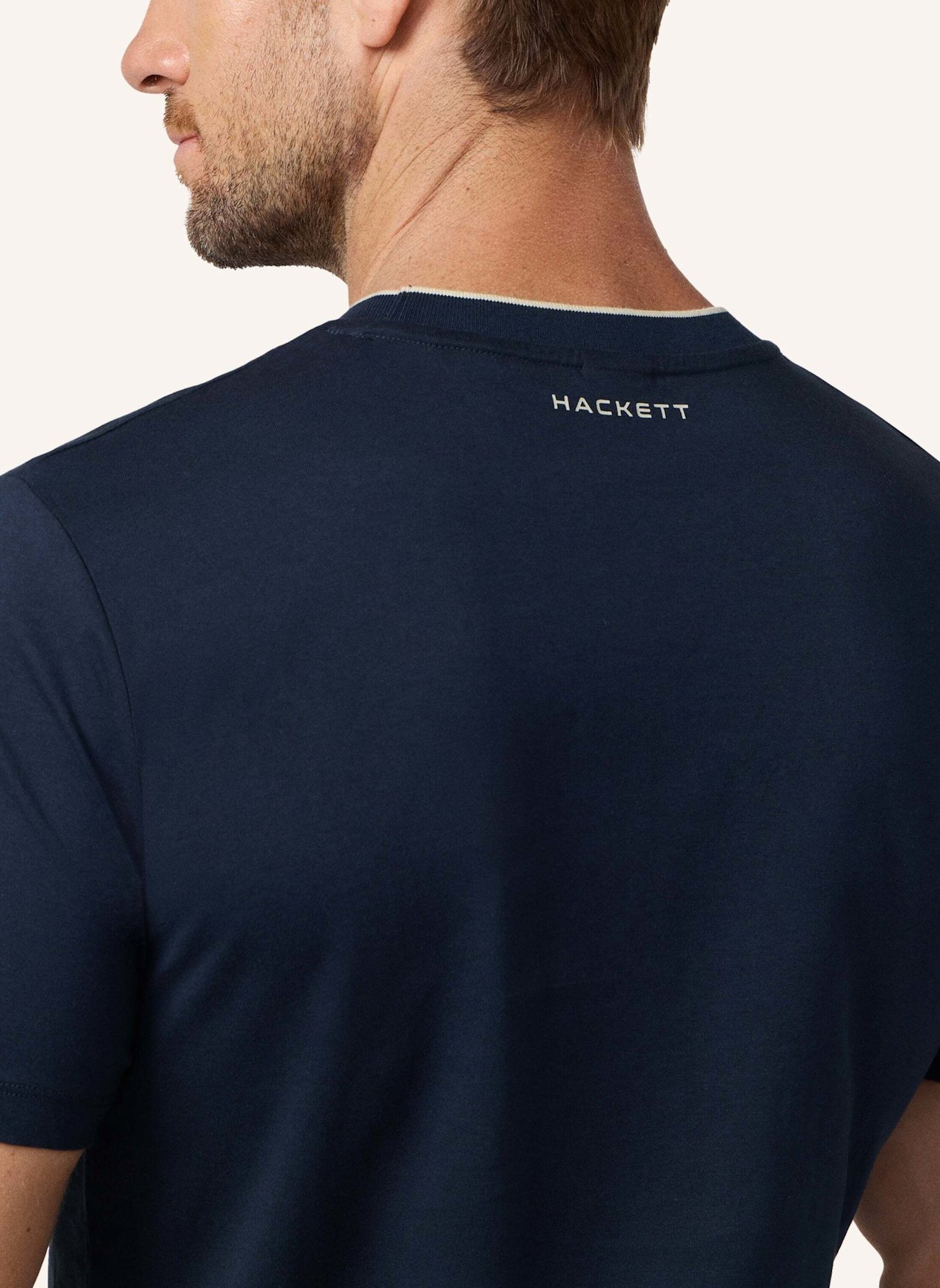 HACKETT LONDON T-Shirt HS ESSENTIAL TEE: DUNKELBLAU