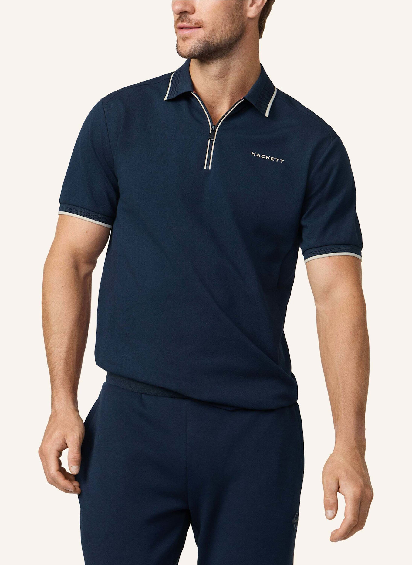 HACKETT LONDON Poloshirt HS CITY HZ POLO: DUNKELBLAU