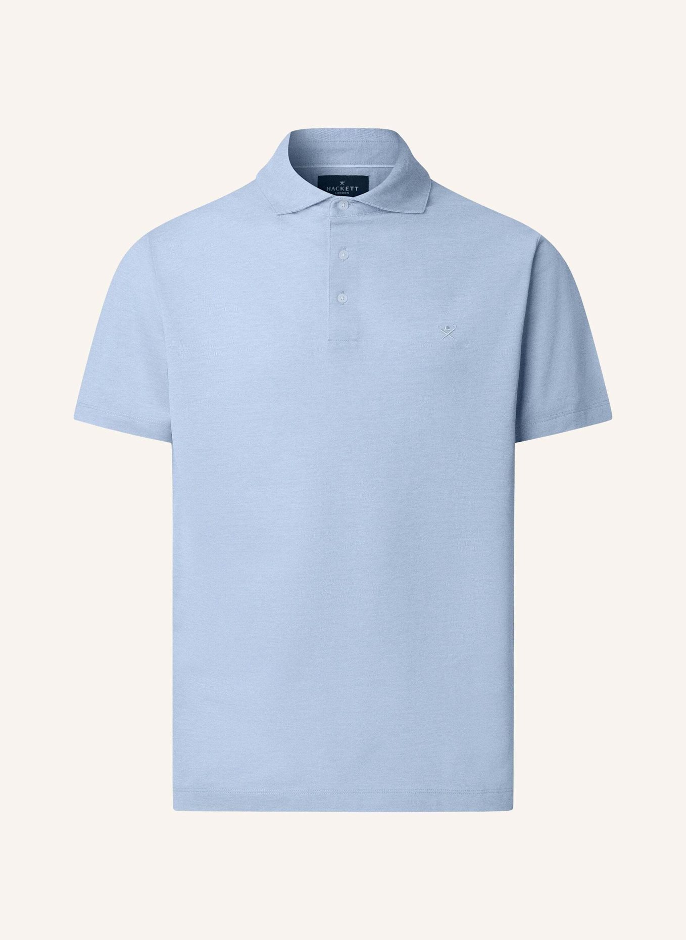 HACKETT LONDON Poloshirt OXFORD PIQUE POLO SS: BLAU