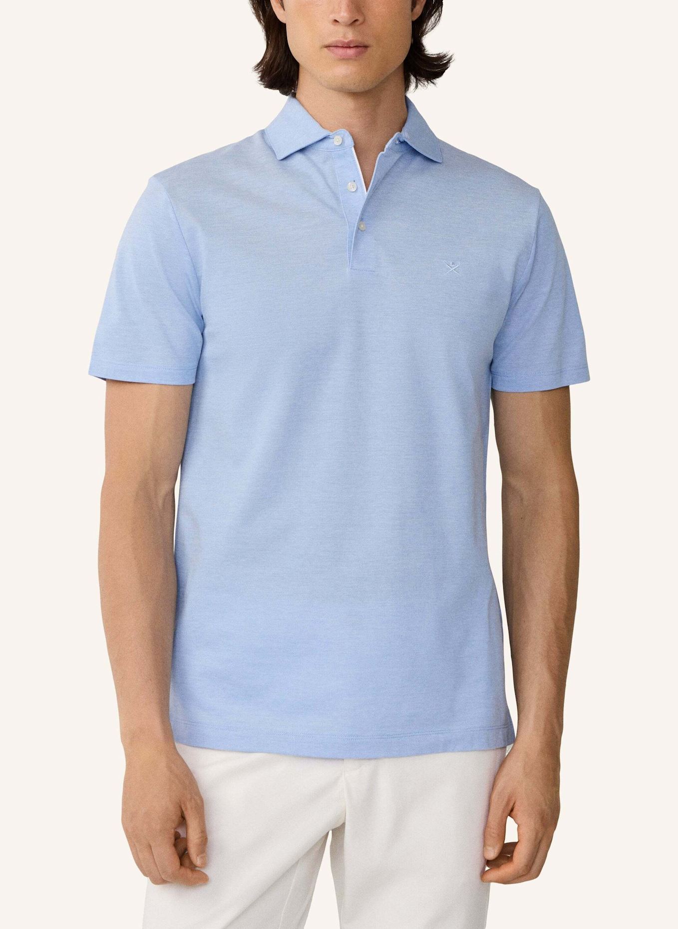 HACKETT LONDON Poloshirt OXFORD PIQUE POLO SS: BLAU
