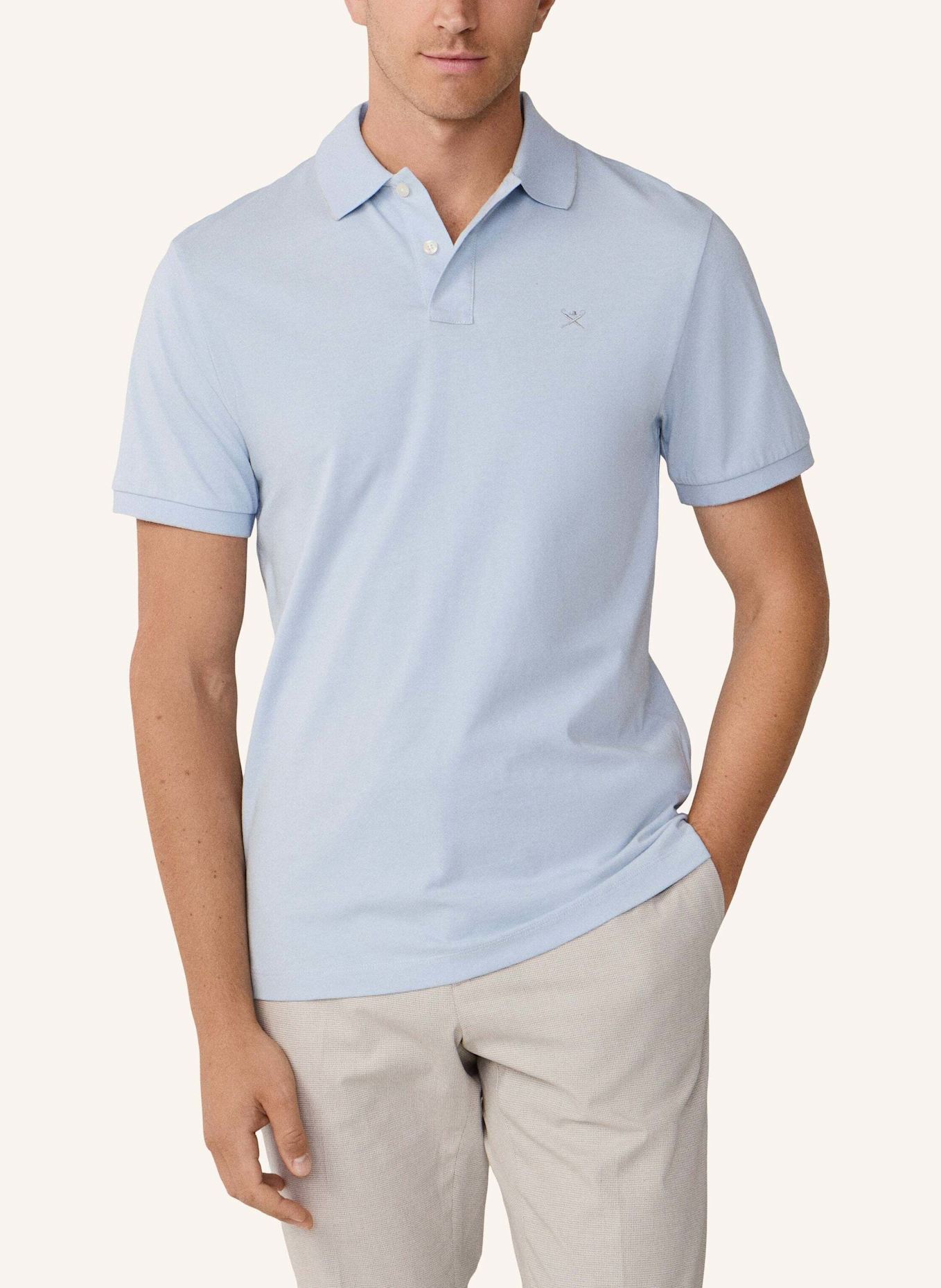 HACKETT LONDON Poloshirt TIPPED JERSEY POLO: BLAU