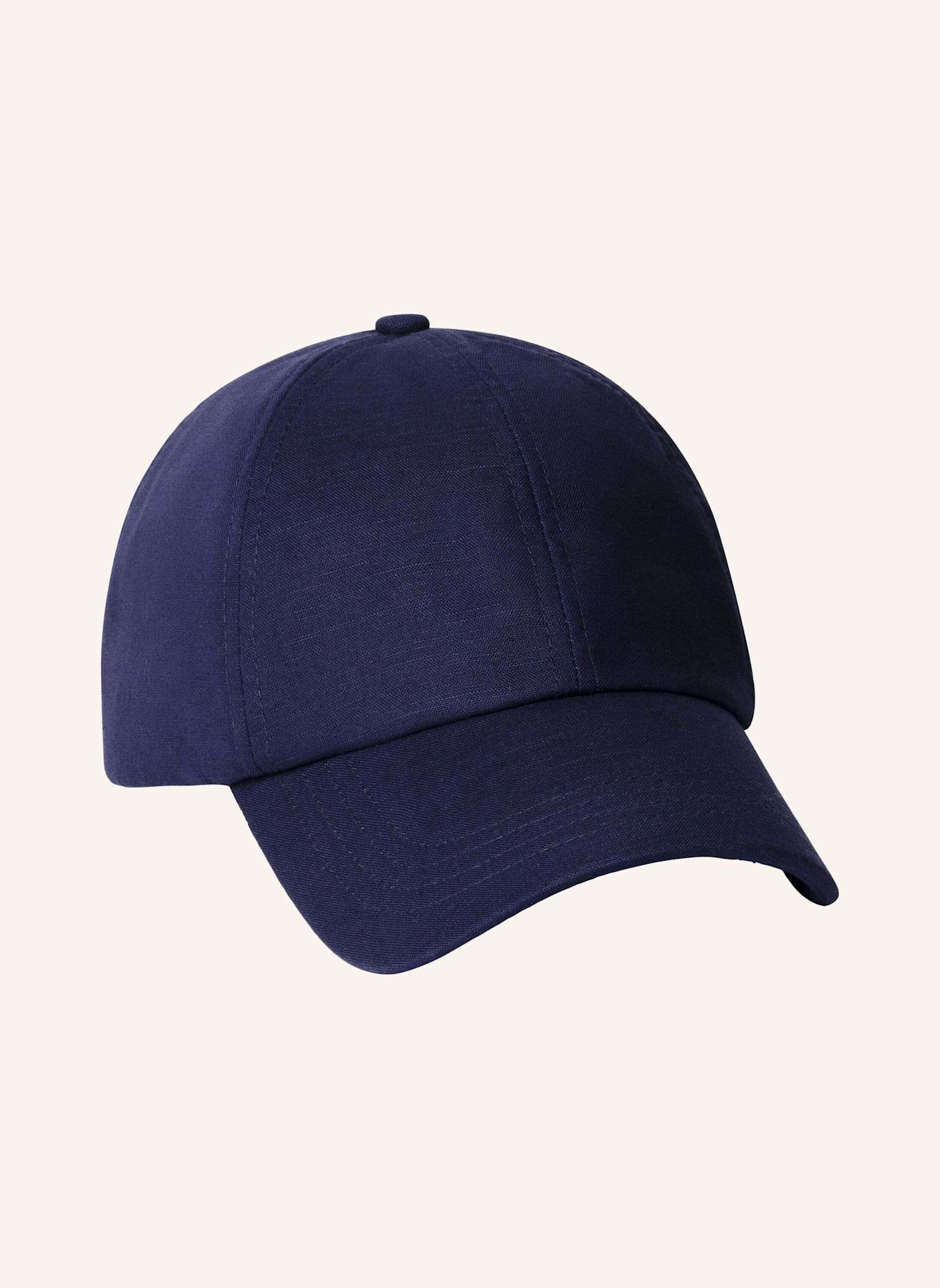 HACKETT LONDON Cap LINEN BASEBALL CAP: DUNKELBLAU