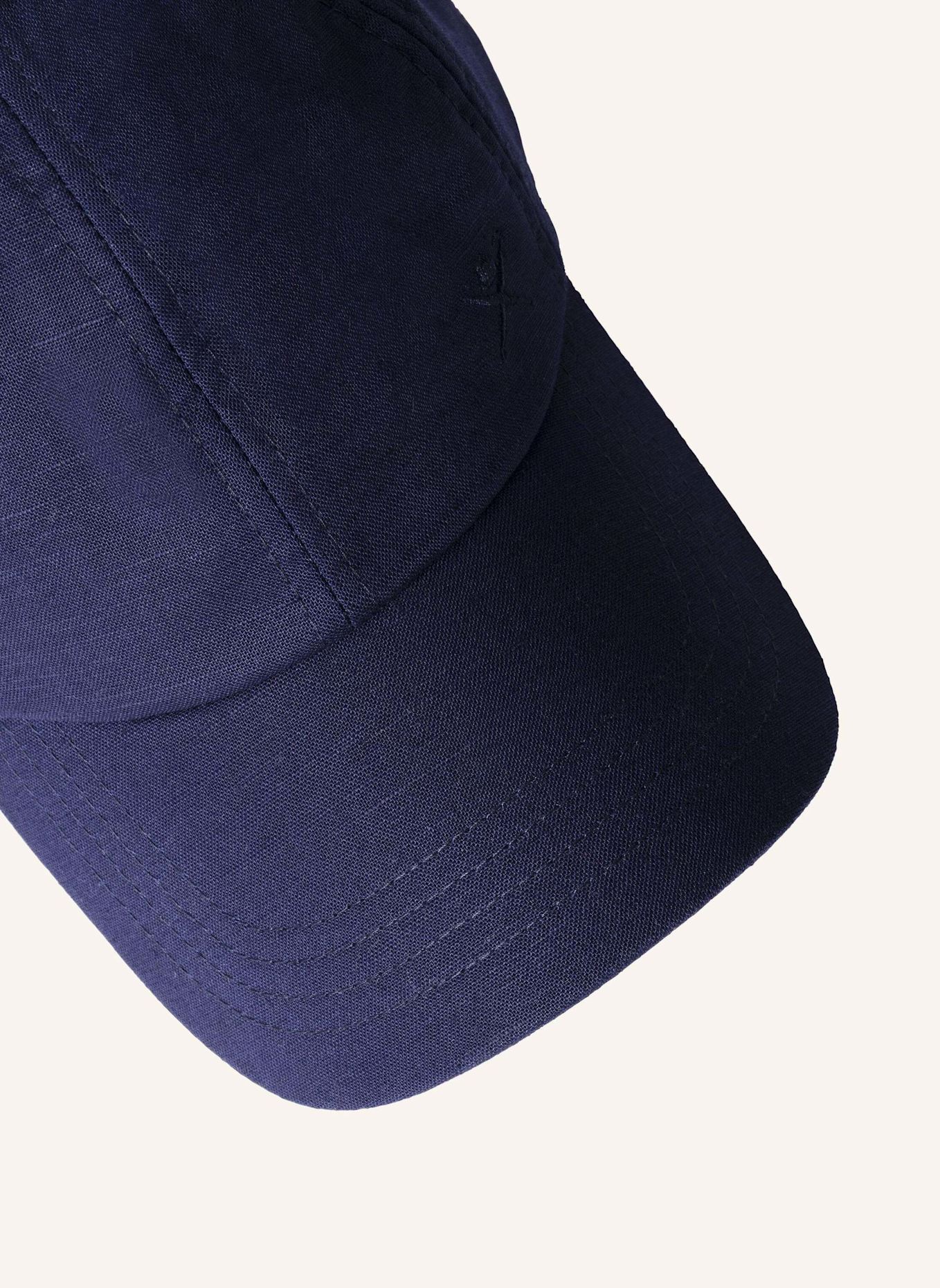 HACKETT LONDON Cap LINEN BASEBALL CAP: DUNKELBLAU
