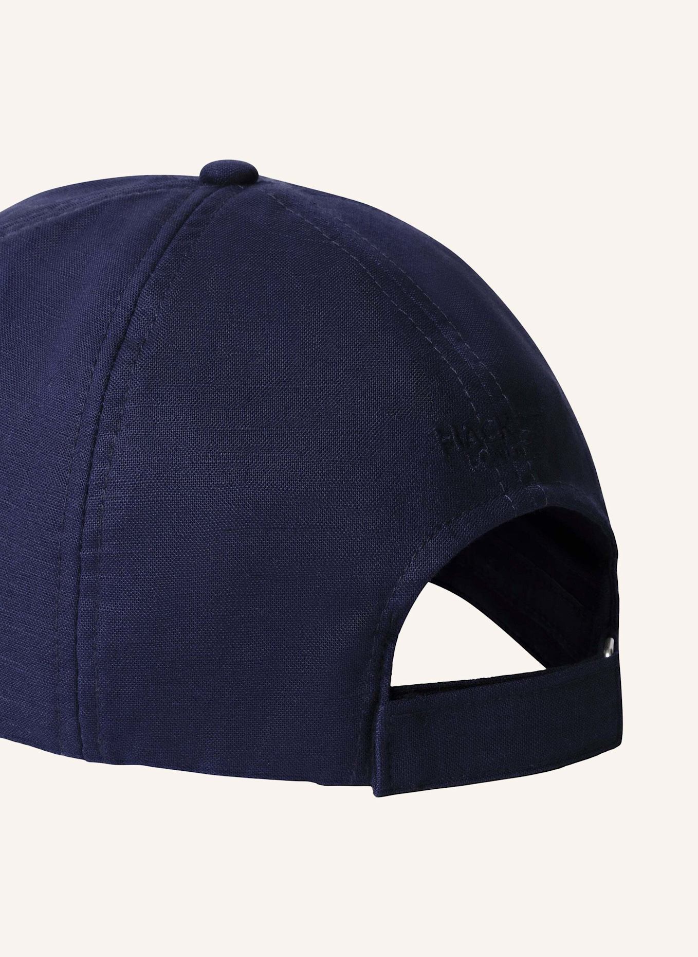 HACKETT LONDON Cap LINEN BASEBALL CAP: DUNKELBLAU