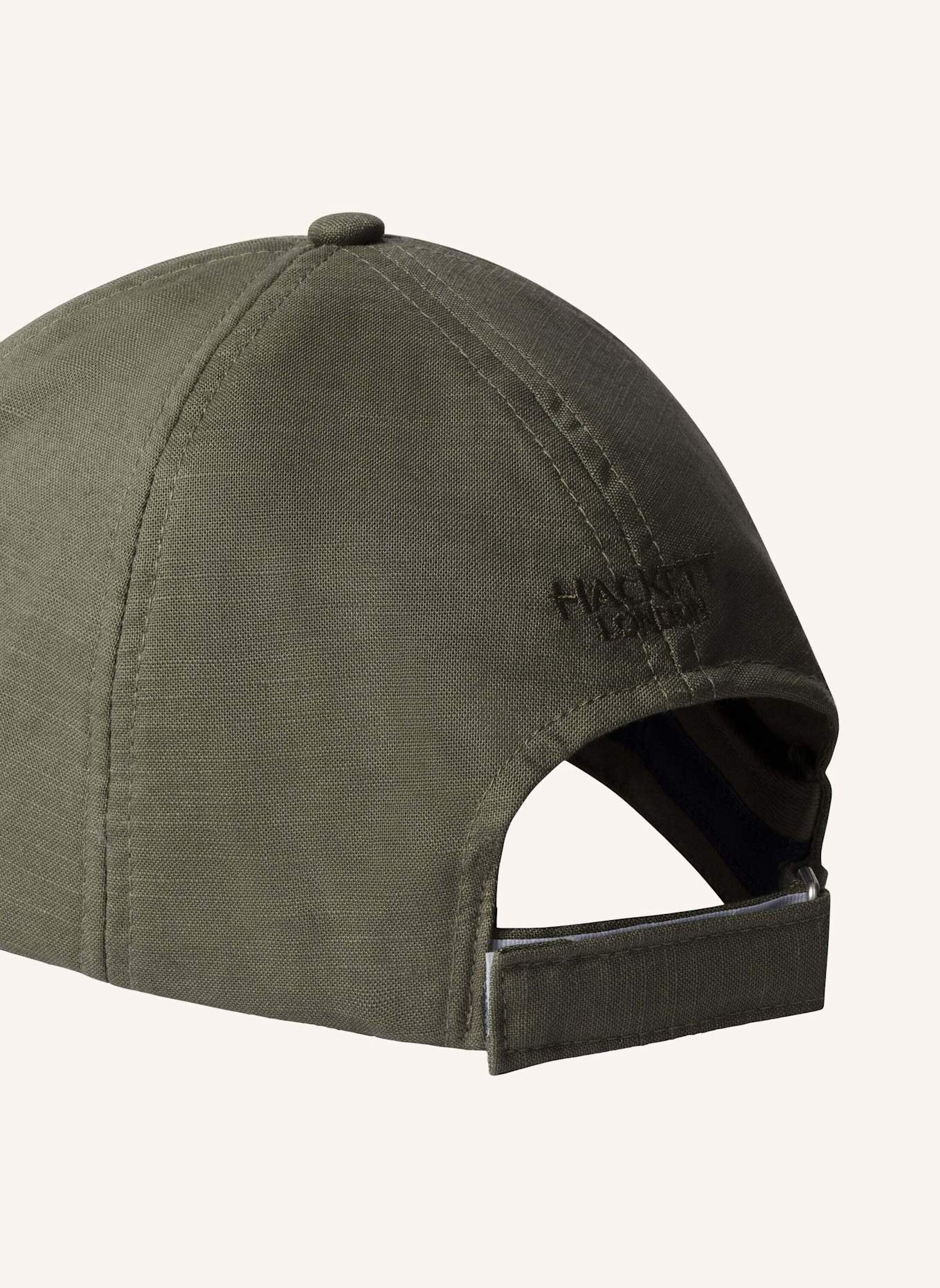 HACKETT LONDON Cap LINEN BASEBALL CAP: GRÜN