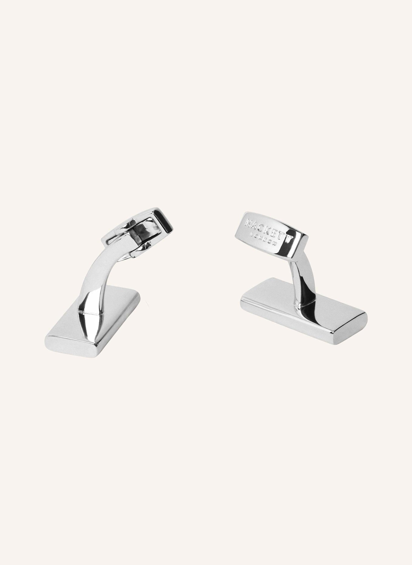 HACKETT LONDON Manschettenknöpfe INGOT LOGO CUFF: SILBER