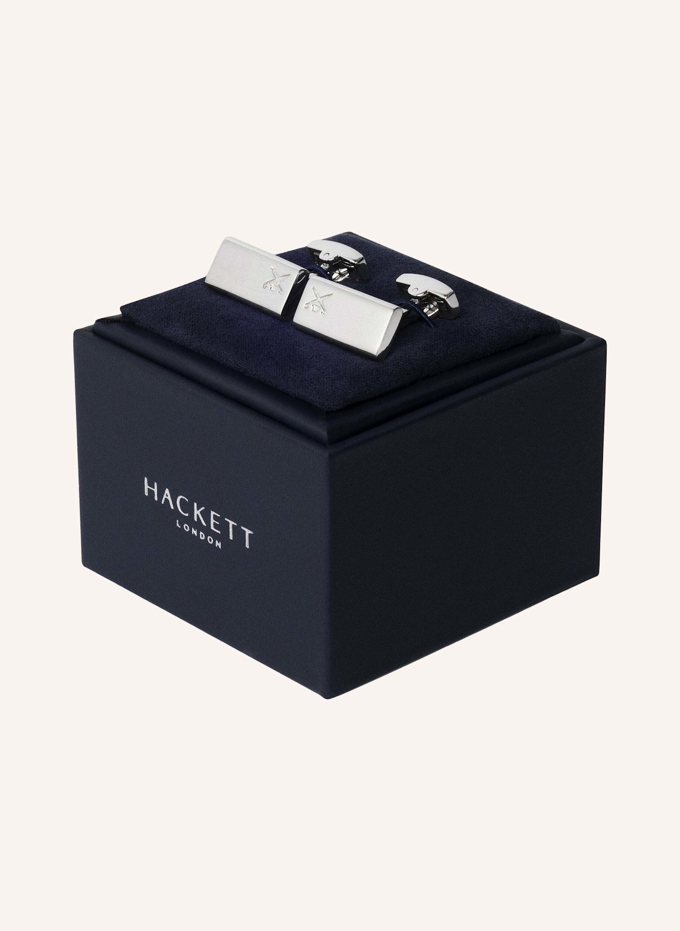 HACKETT LONDON Manschettenknöpfe INGOT LOGO CUFF: SILBER