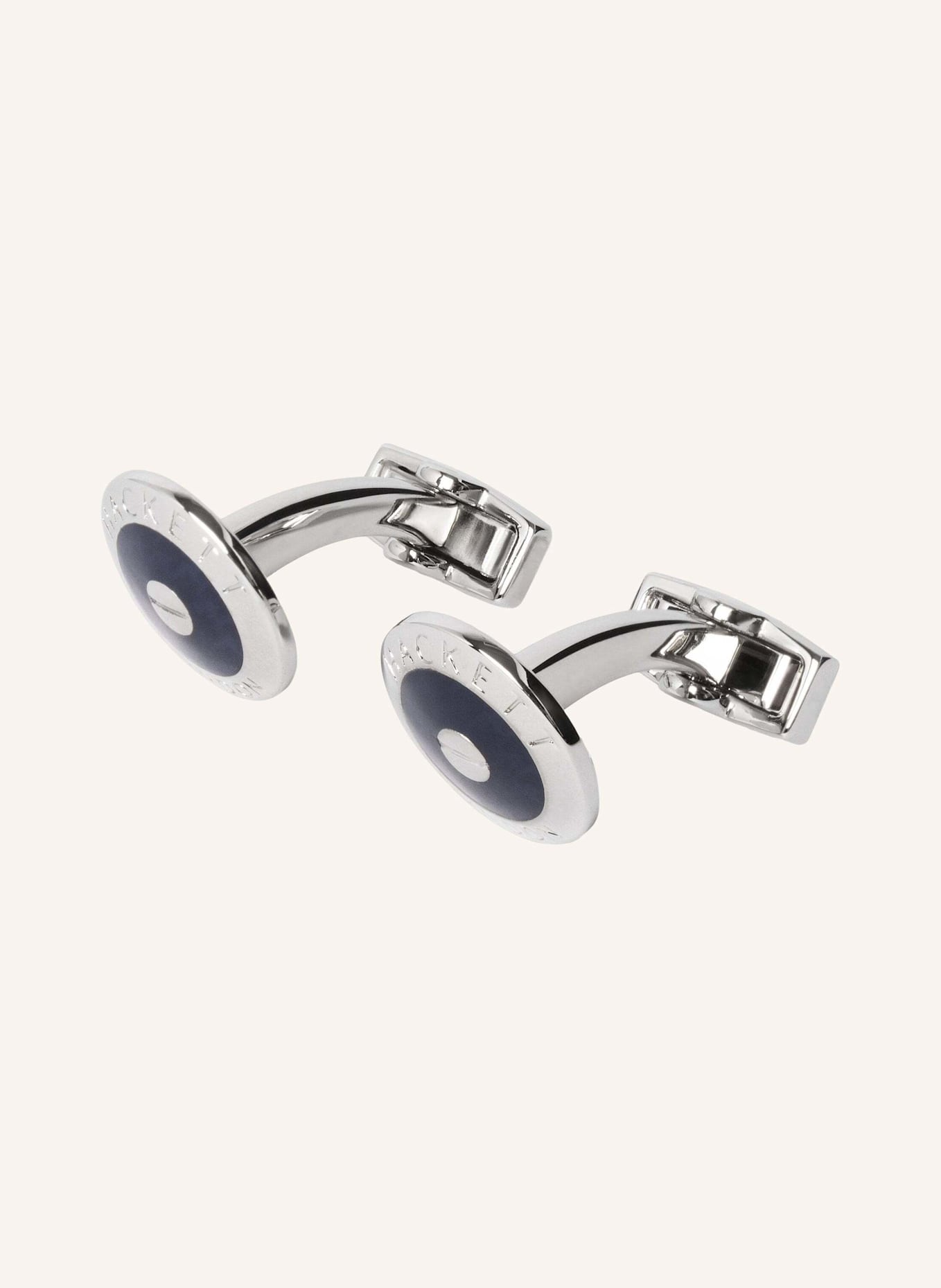 HACKETT LONDON Manschettenknöpfe ROUND NO 1 CUFF: DUNKELBLAU