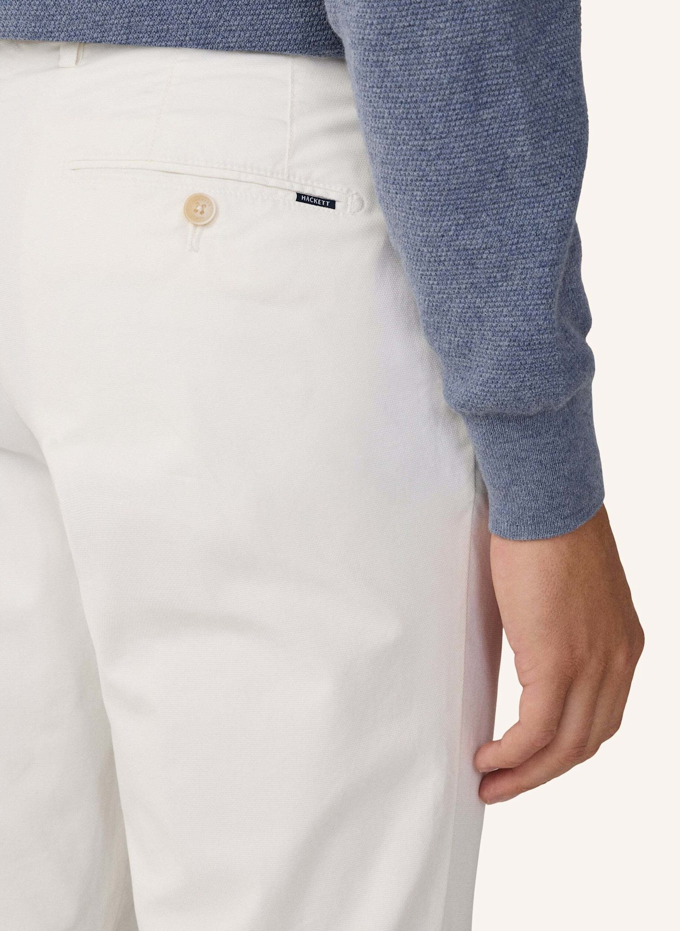 HACKETT LONDON Chino PD TEXTURE CHINO: WEISS