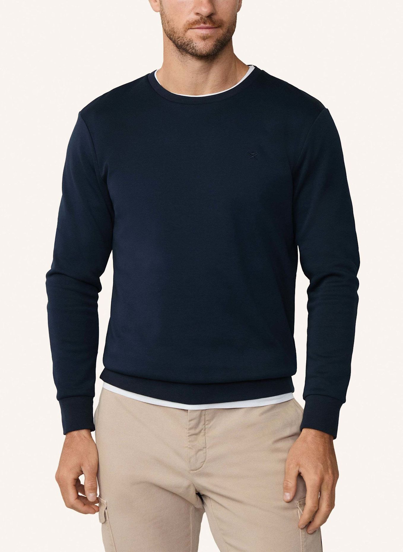 HACKETT LONDON Sweatshirt: DUNKELBLAU