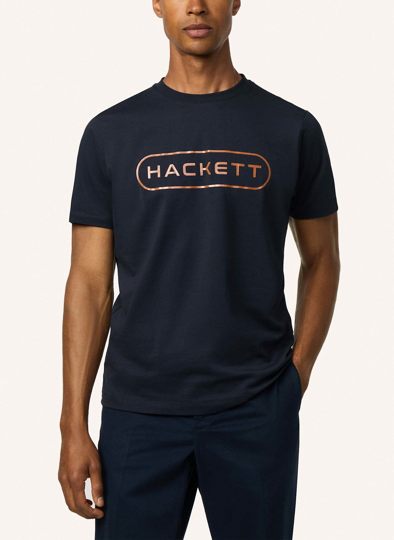 HACKETT LONDON T-Shirt HS ESSENTIAL BOX: DUNKELBLAU
