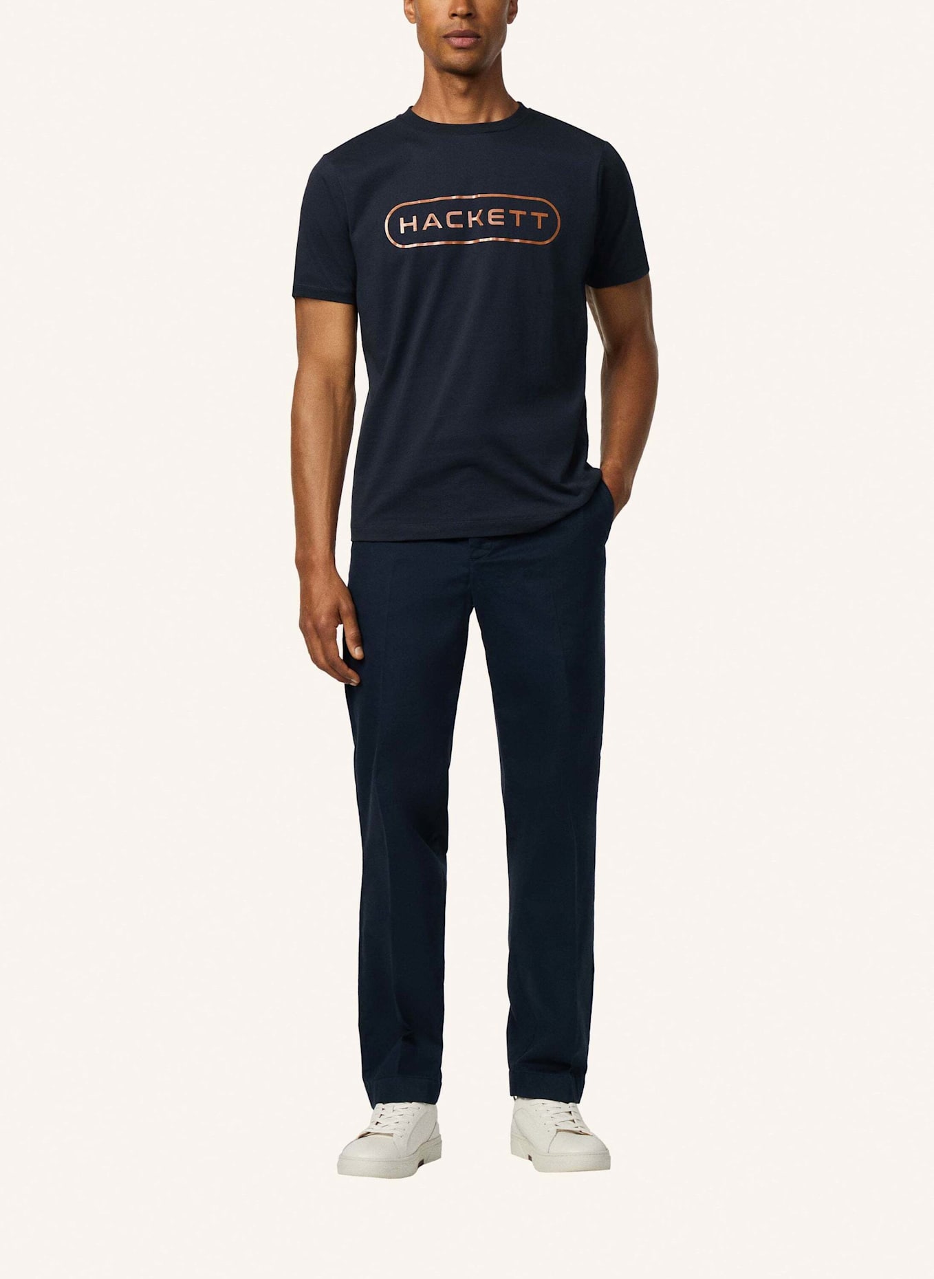 HACKETT LONDON T-Shirt HS ESSENTIAL BOX: DUNKELBLAU