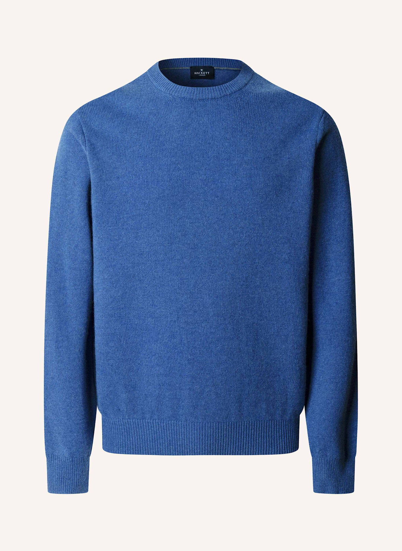HACKETT LONDON Pullover LAMBSWOOL CREW: DUNKELBLAU