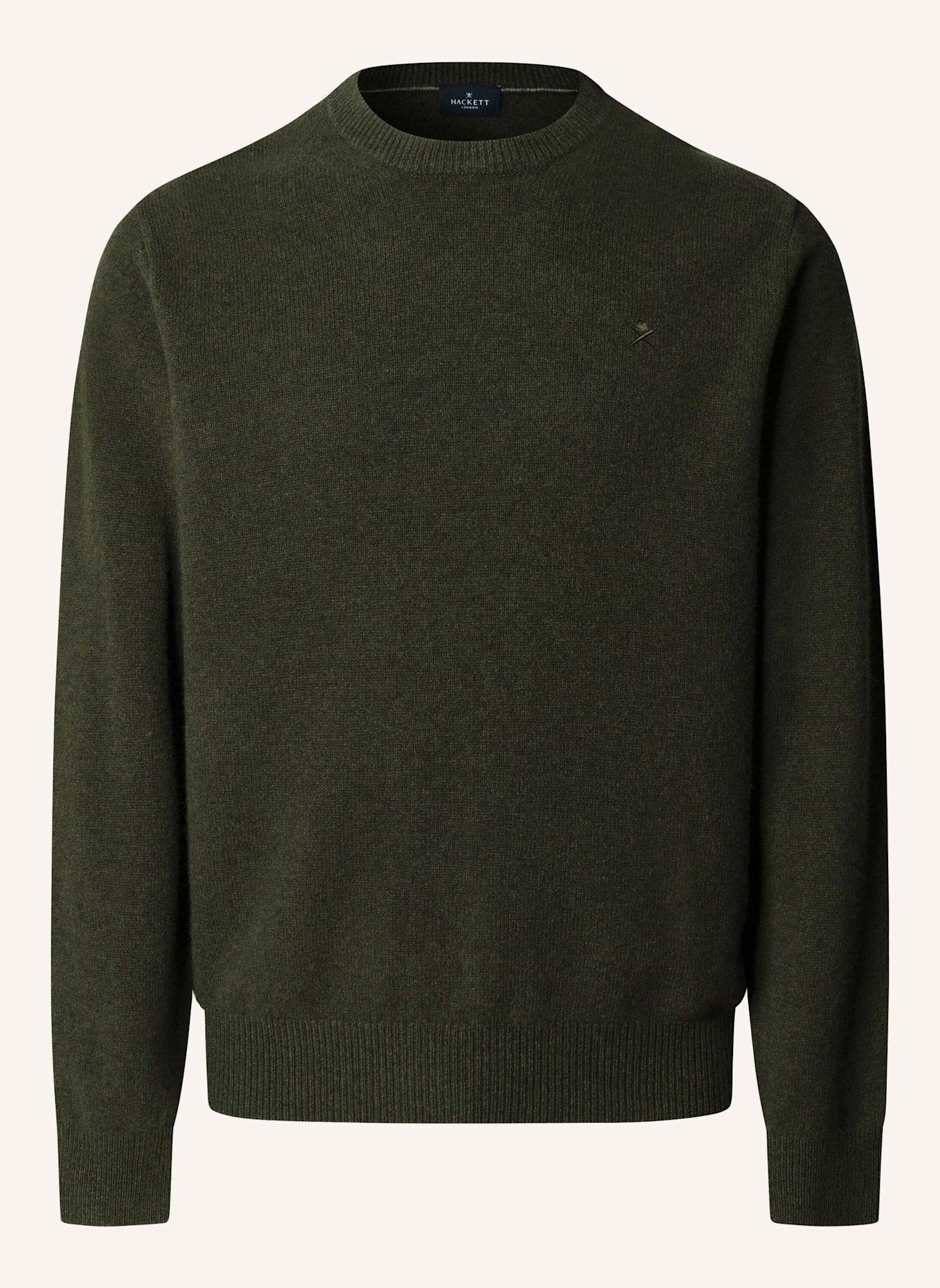 HACKETT LONDON Pullover LAMBSWOOL CREW: GRÜN