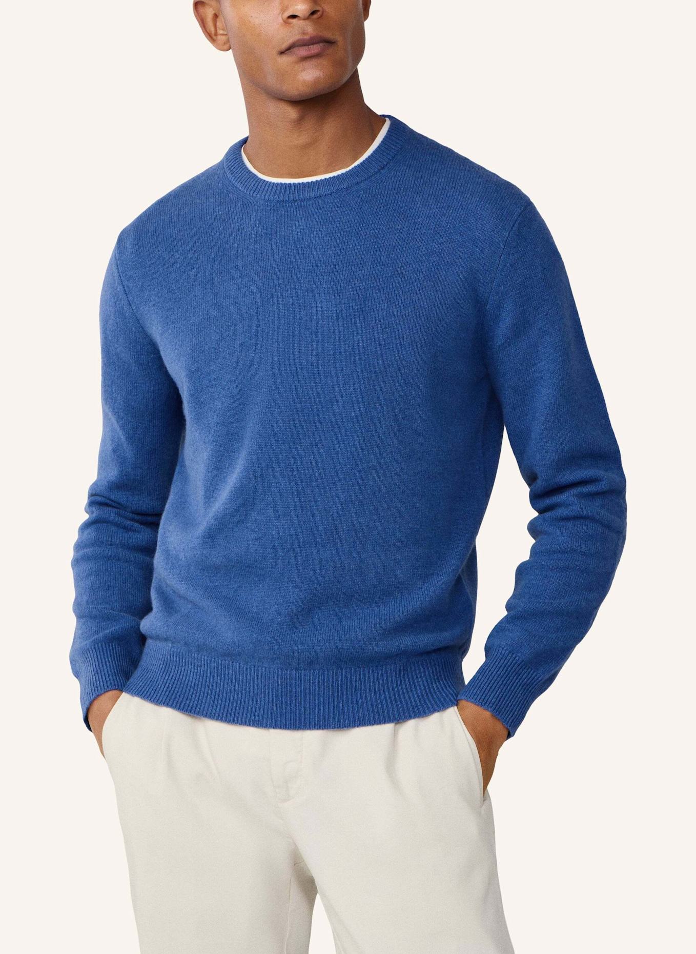 HACKETT LONDON Pullover LAMBSWOOL CREW: DUNKELBLAU