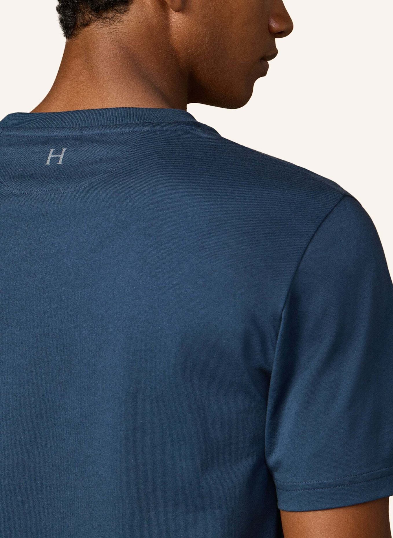 HACKETT LONDON T-Shirt HERITAGE ESS SMALL LGO: DUNKELBLAU