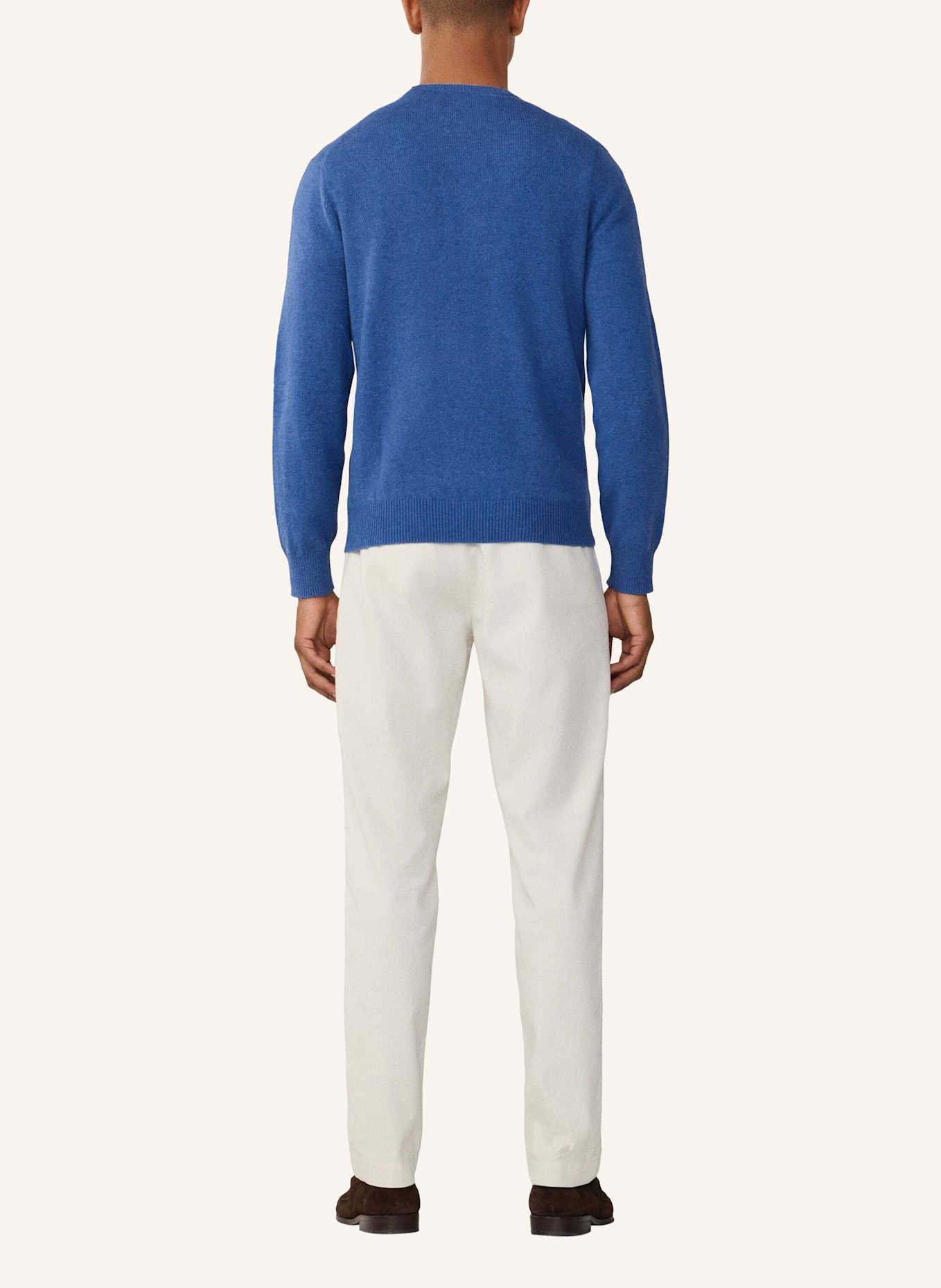 HACKETT LONDON Pullover LAMBSWOOL CREW: DUNKELBLAU