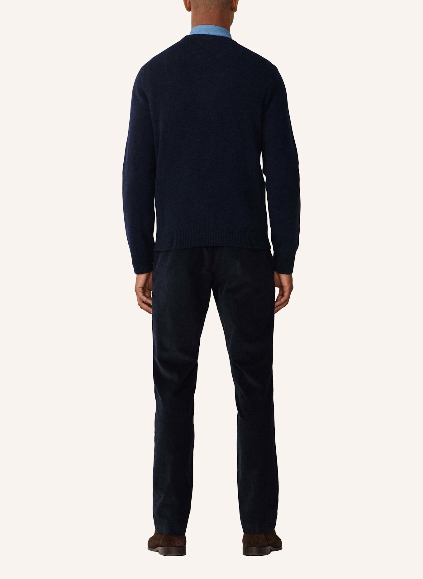 HACKETT LONDON Pullover LAMBSWOOL CREW: BLAU