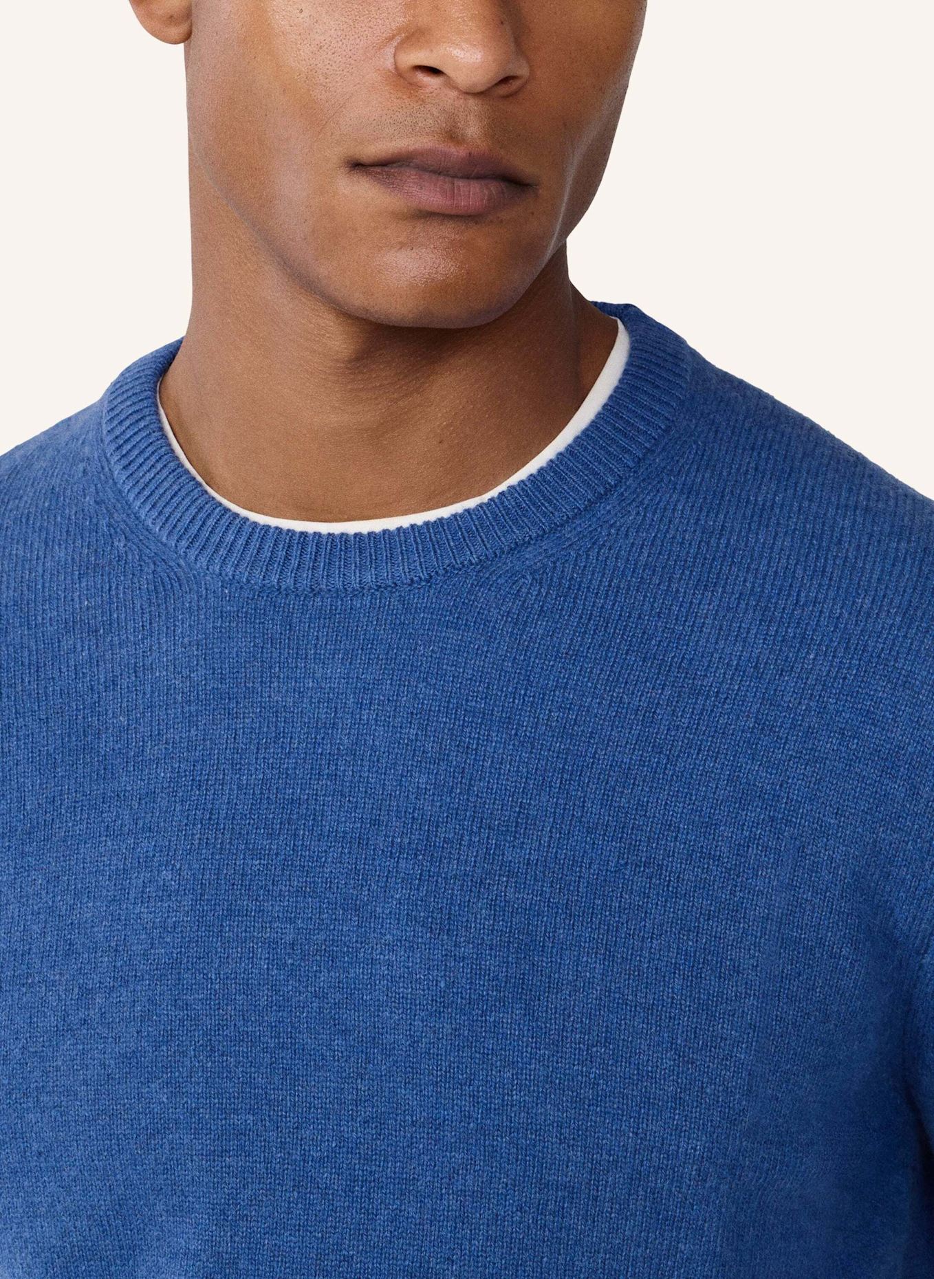 HACKETT LONDON Pullover LAMBSWOOL CREW: DUNKELBLAU