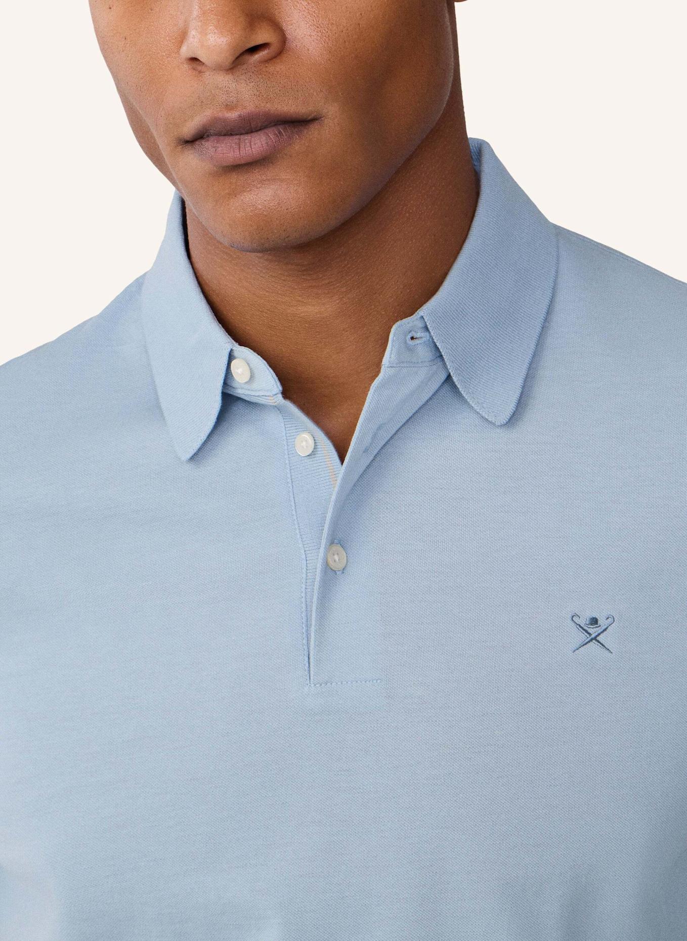 HACKETT LONDON Poloshirt FASHIONED COLLAR LS: BLAU