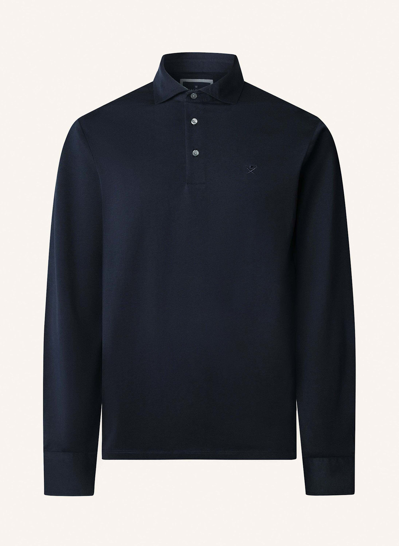HACKETT LONDON Poloshirt PIMA COTTON POLO LS: DUNKELBLAU