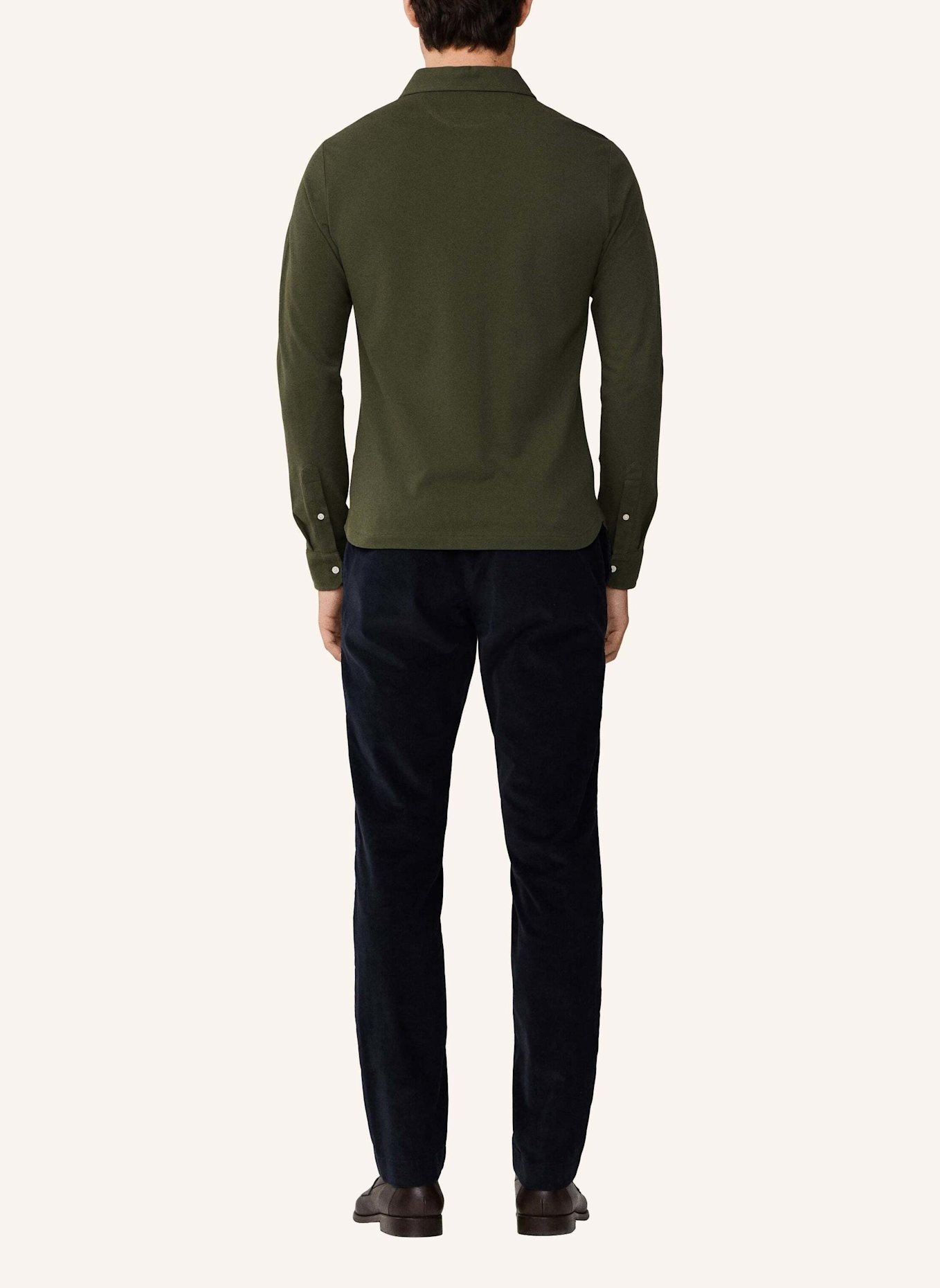 HACKETT LONDON Poloshirt PIPED SHIRT POLO LS: GRÜN