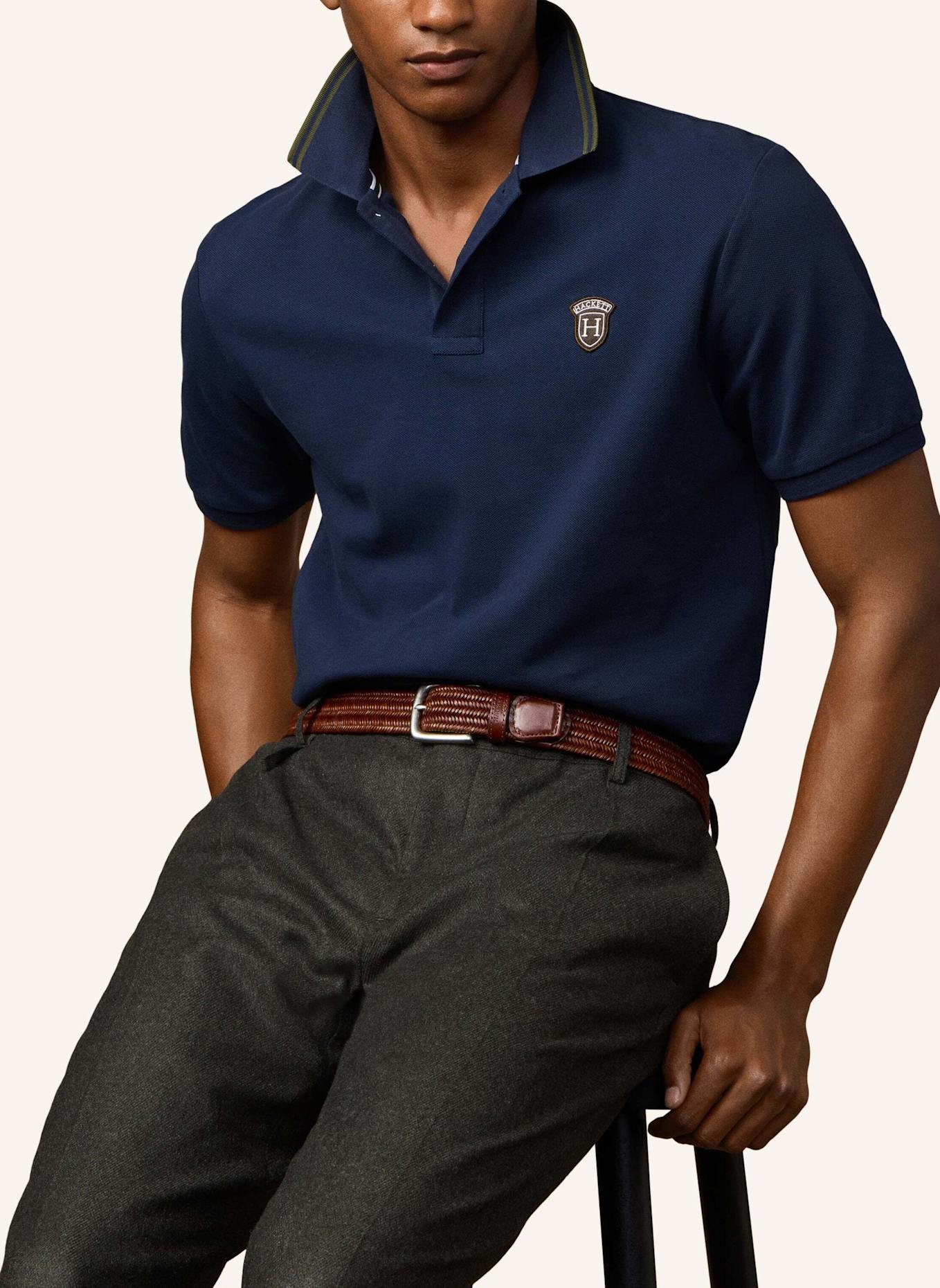 HACKETT LONDON Poloshirt HERITAGE BADGE POLO: BLAU