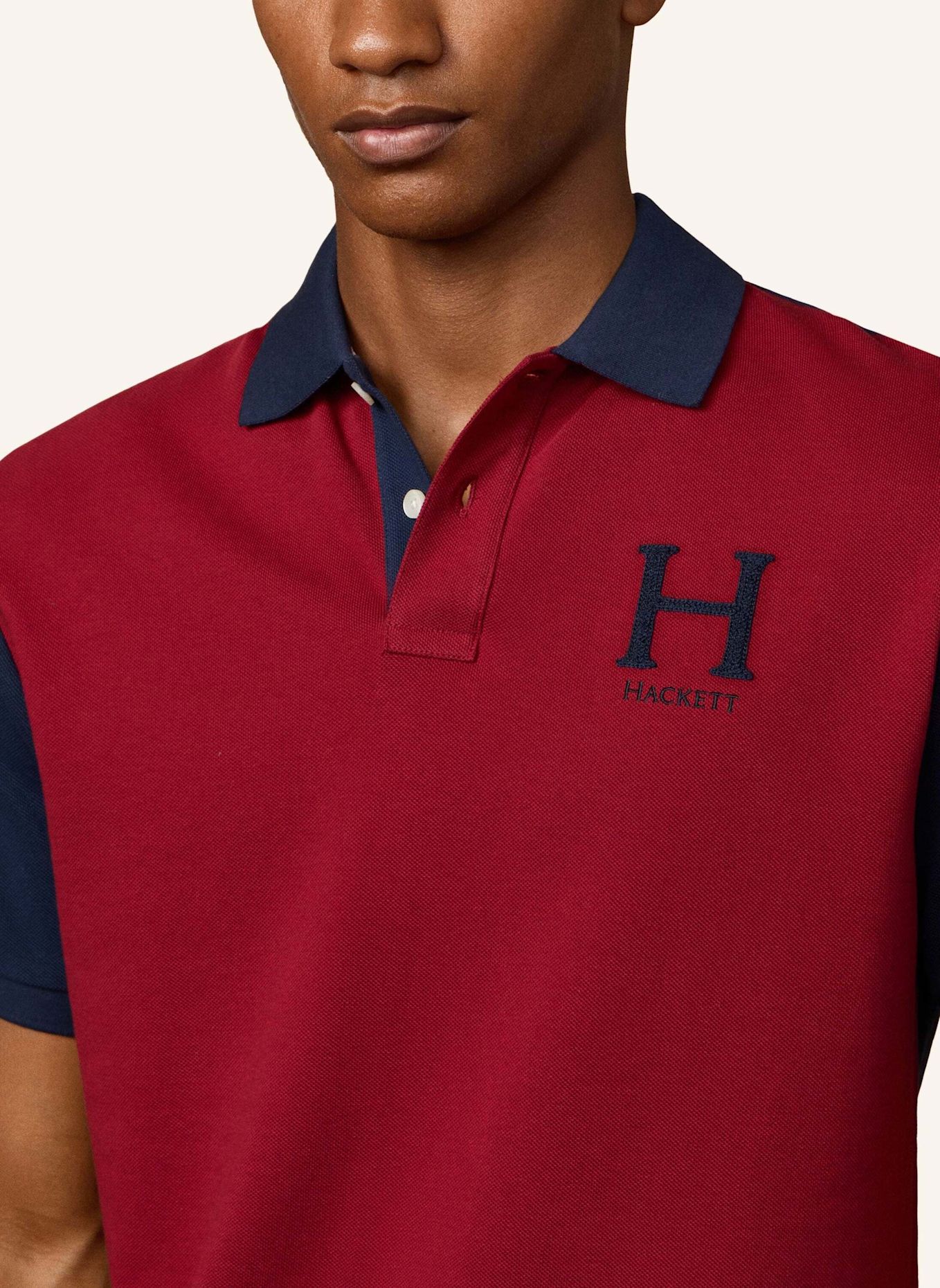 HACKETT LONDON Poloshirt HERITAGE PEAKS MULTI: ROT