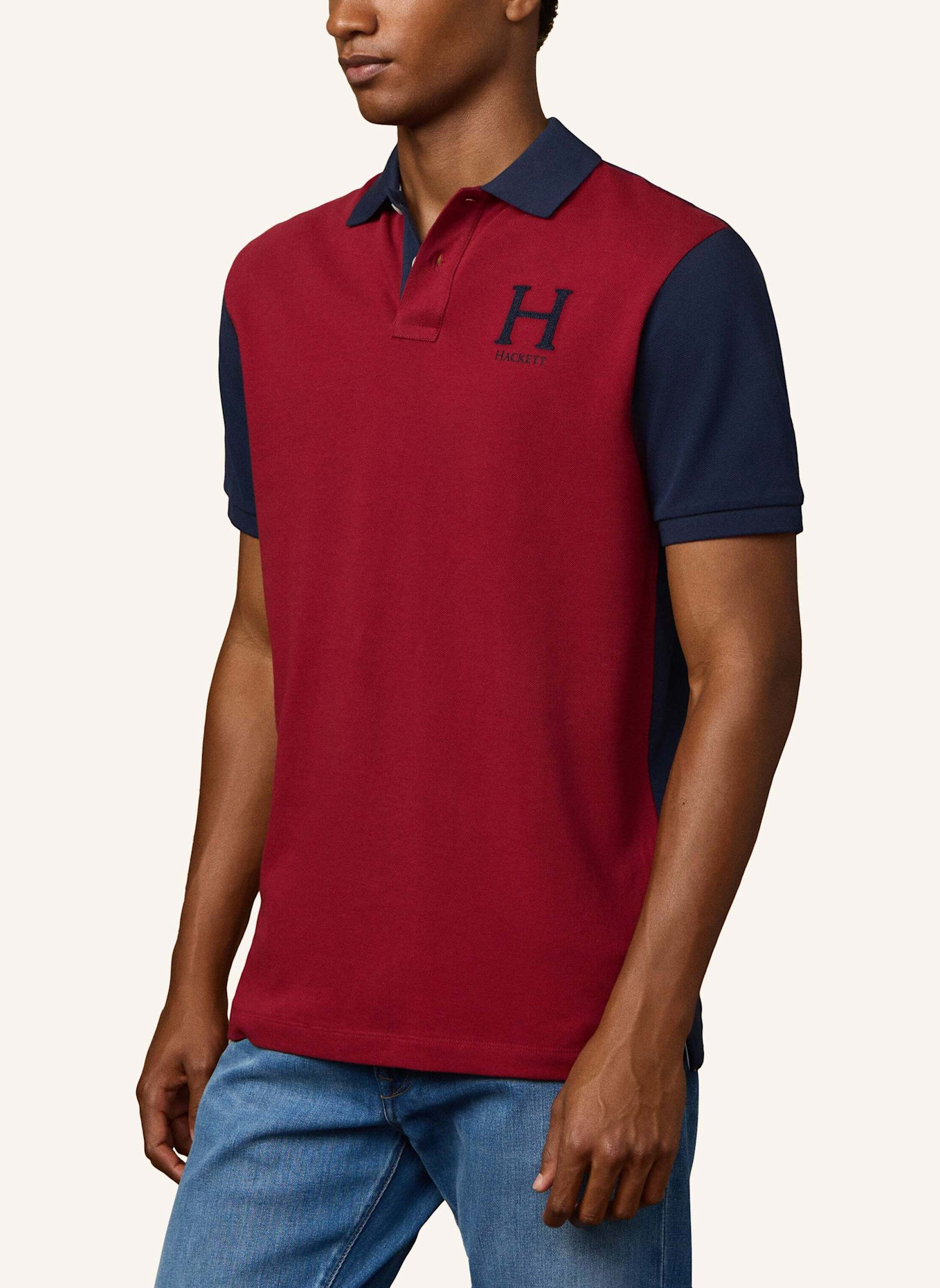 HACKETT LONDON Poloshirt HERITAGE PEAKS MULTI: ROT