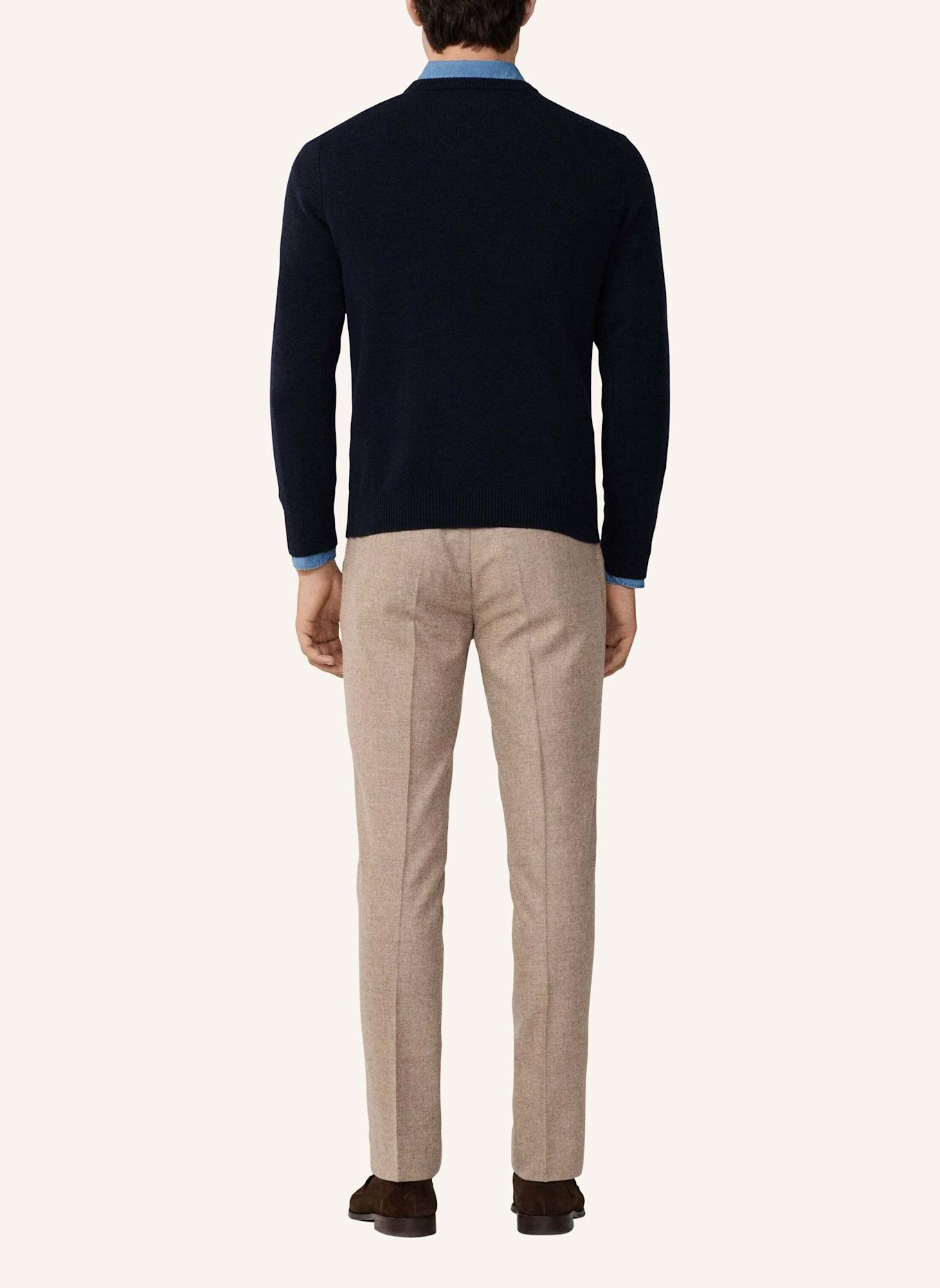 HACKETT LONDON Pullover LAMBSWOOL V NECK: BLAU