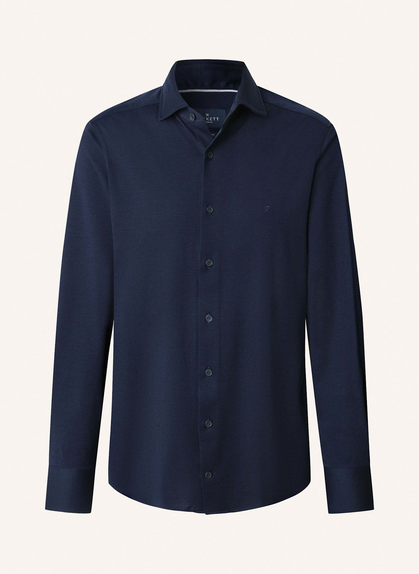HACKETT LONDON Freizeithemd SINGLE JERSEY SHIRT: BLAU