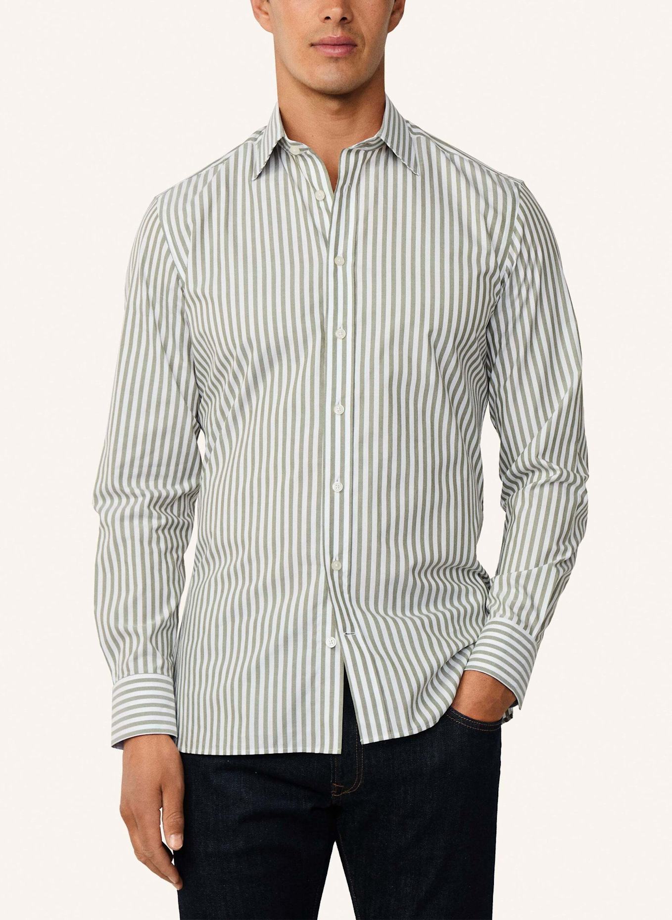 HACKETT LONDON Freizeithemd SOFT BENGAL STRIPE: GRÜN