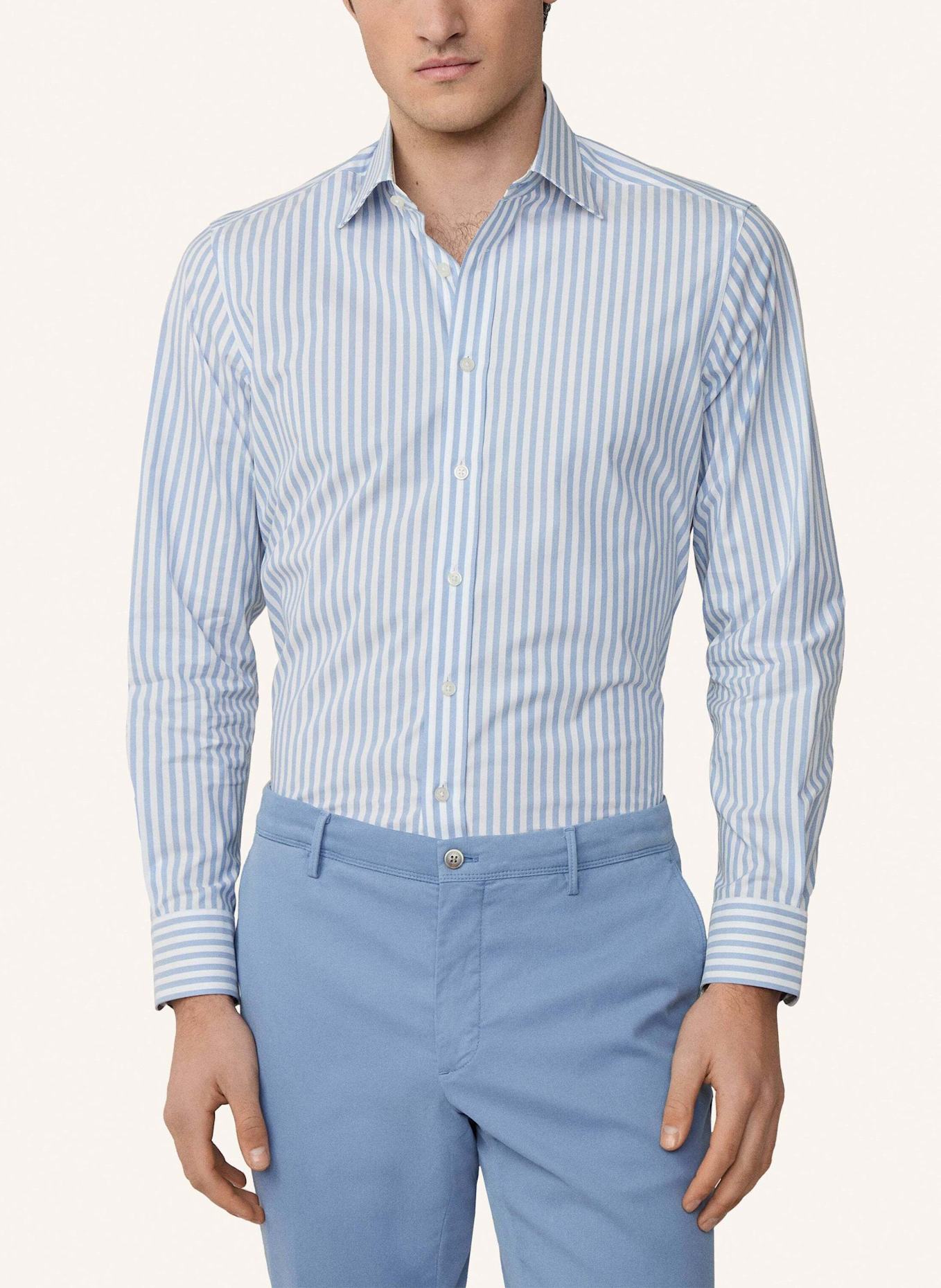 HACKETT LONDON Freizeithemd SOFT BENGAL STRIPE: BLAU