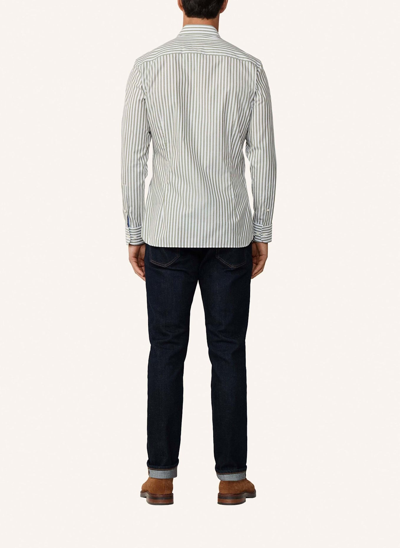 HACKETT LONDON Freizeithemd SOFT BENGAL STRIPE: GRÜN
