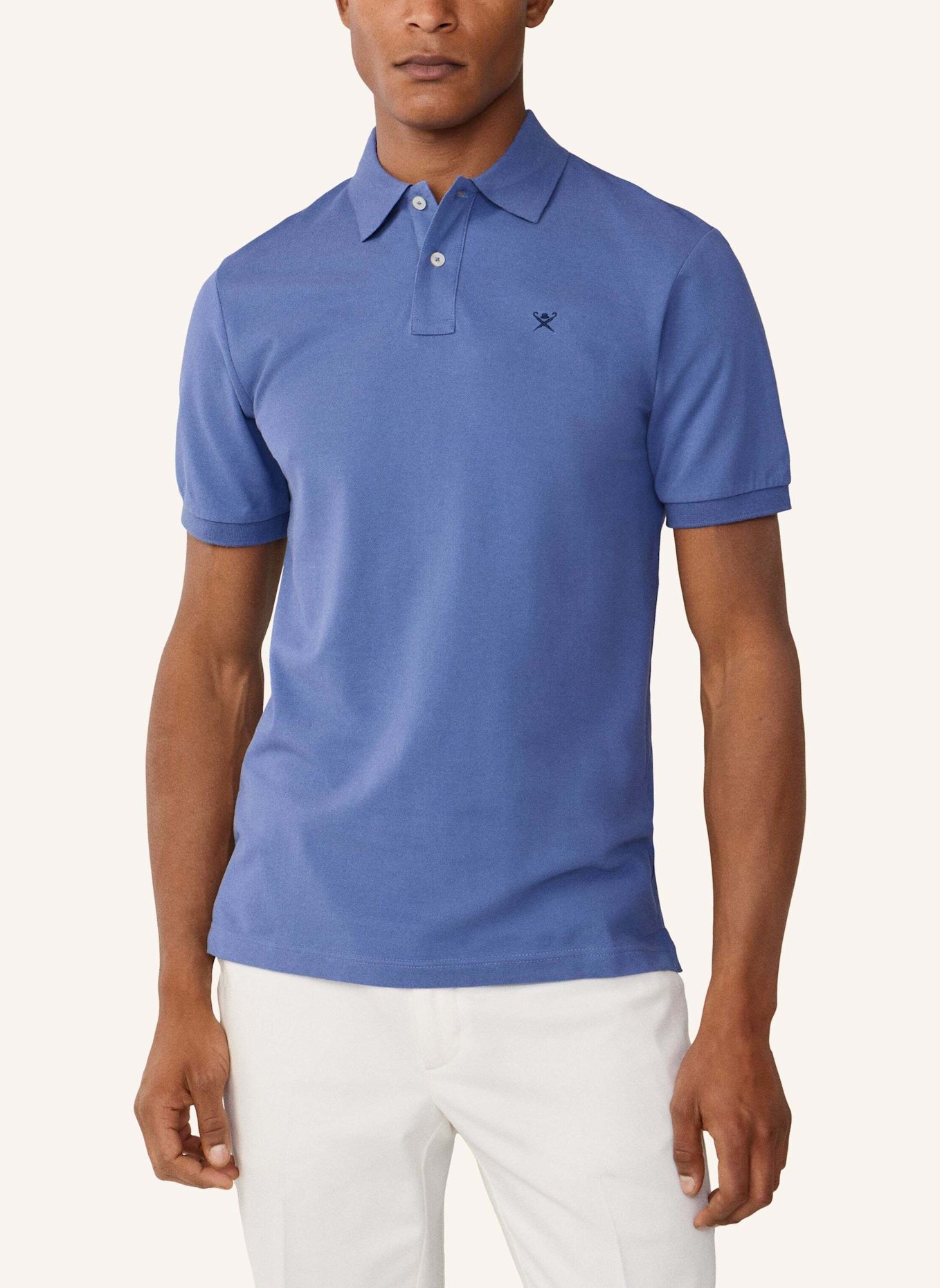 HACKETT LONDON Poloshirt SLIM FIT LOGO: BLAU