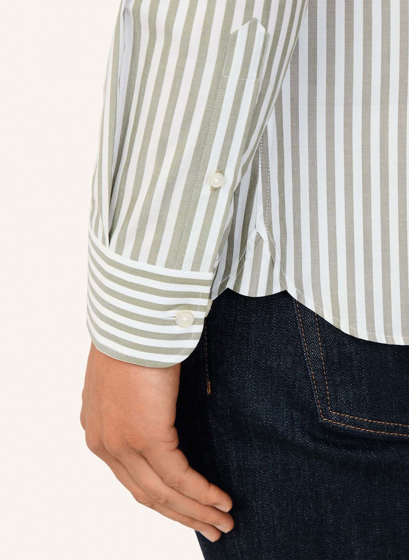 HACKETT LONDON Freizeithemd SOFT BENGAL STRIPE: GRÜN