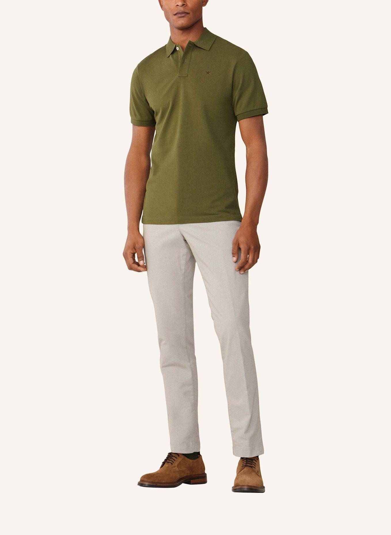 HACKETT LONDON Poloshirt SLIM FIT LOGO: GRÜN