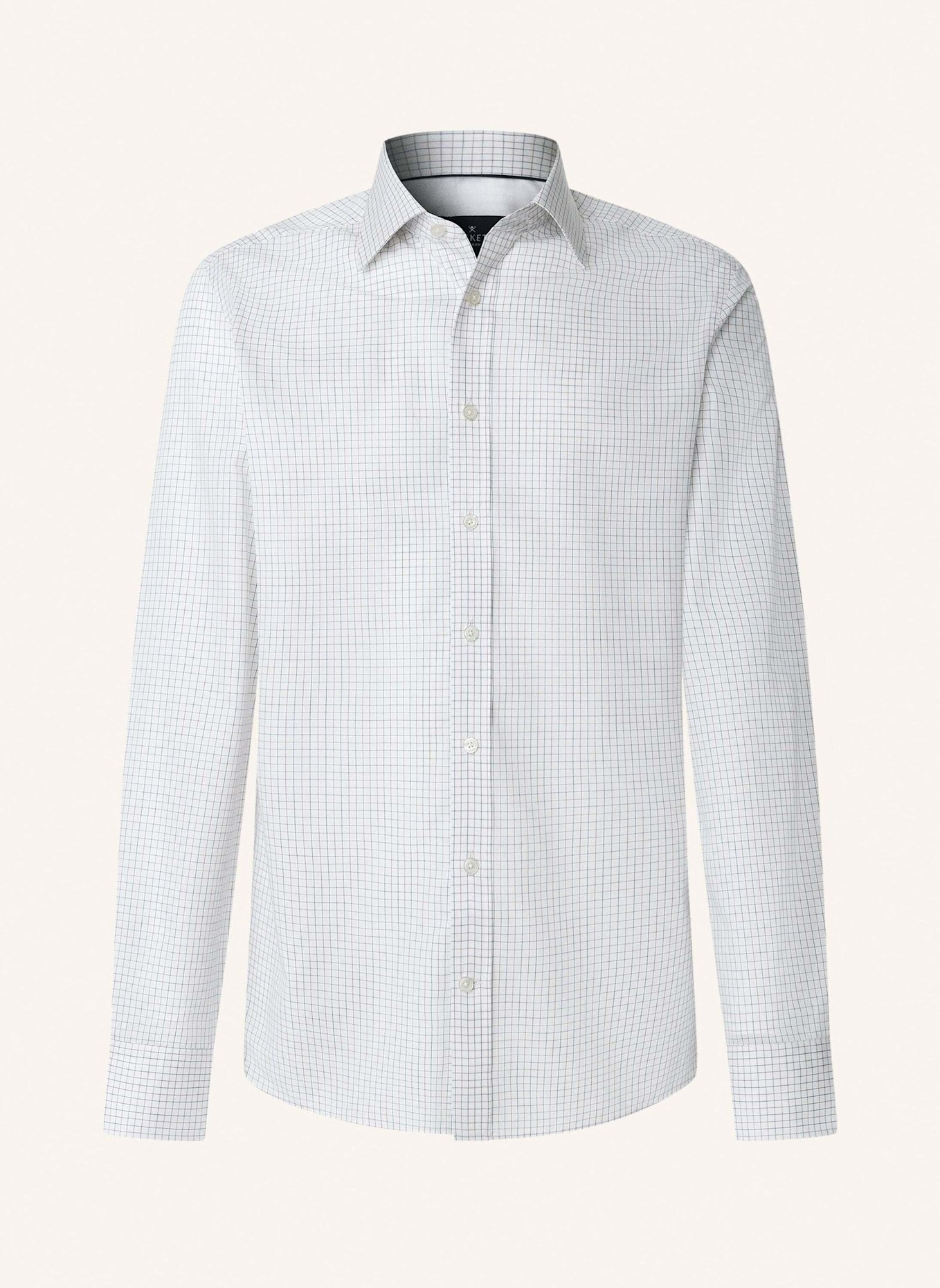 HACKETT LONDON Freizeithemd FINE TATTERSALL: BRAUN