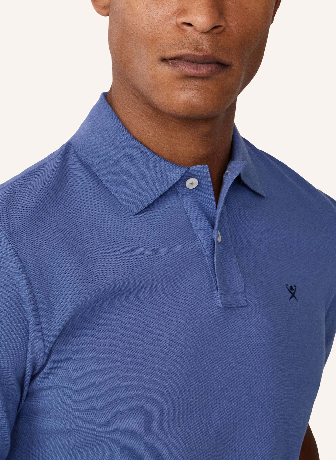 HACKETT LONDON Poloshirt SLIM FIT LOGO: BLAU