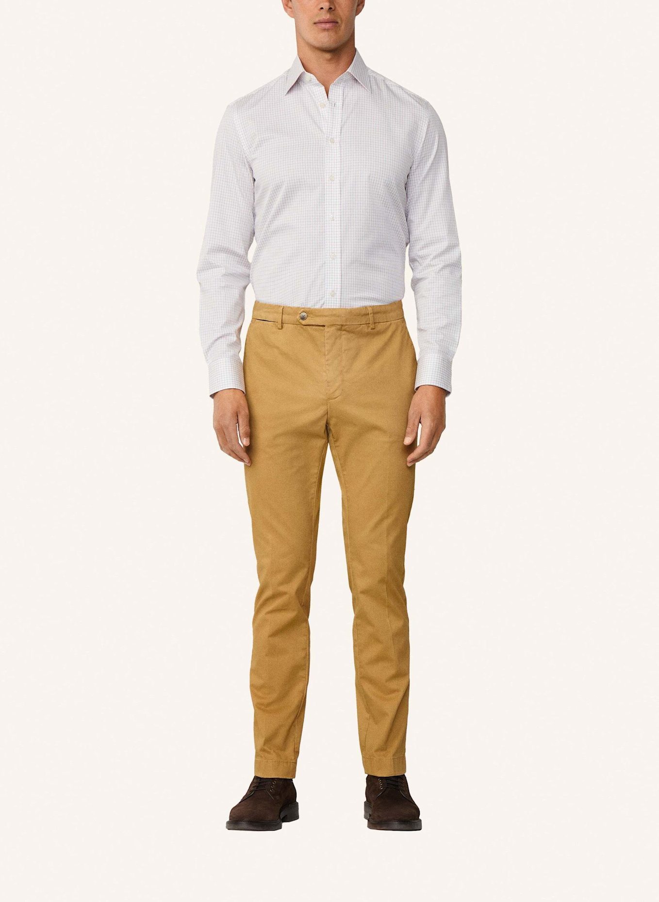 HACKETT LONDON Freizeithemd FINE TATTERSALL: ROT