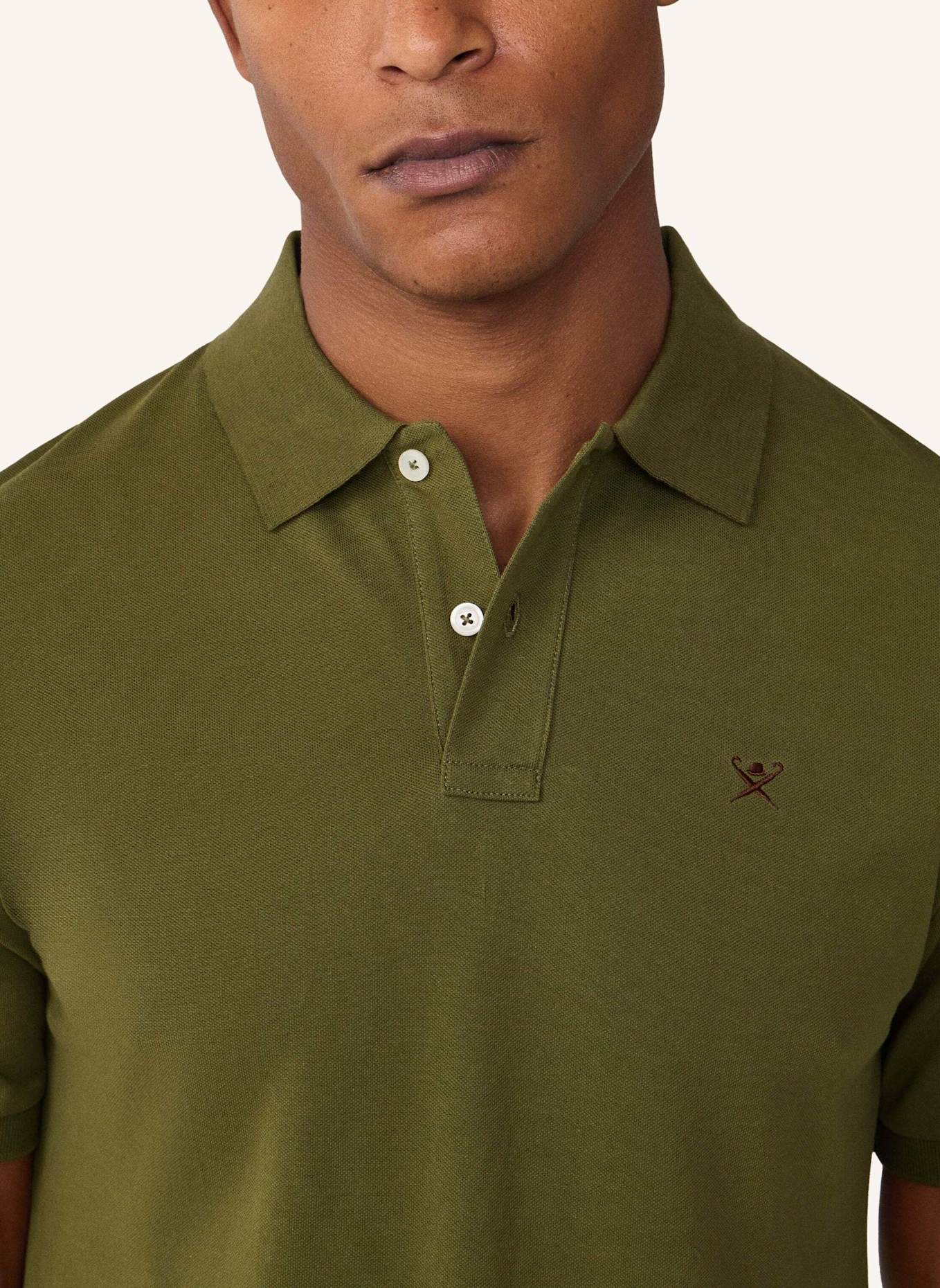 HACKETT LONDON Poloshirt SLIM FIT LOGO: GRÜN