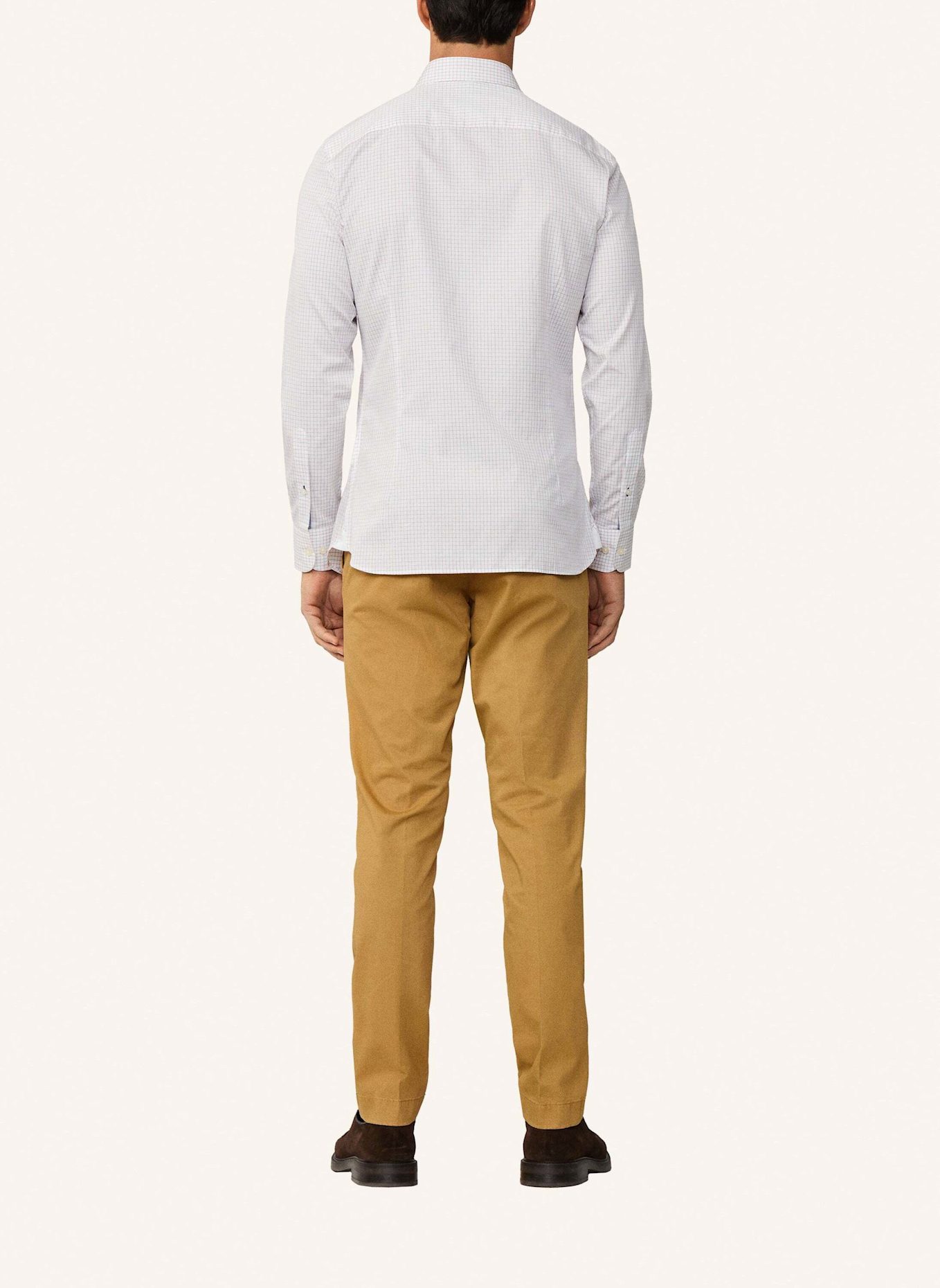 HACKETT LONDON Freizeithemd FINE TATTERSALL: ROT