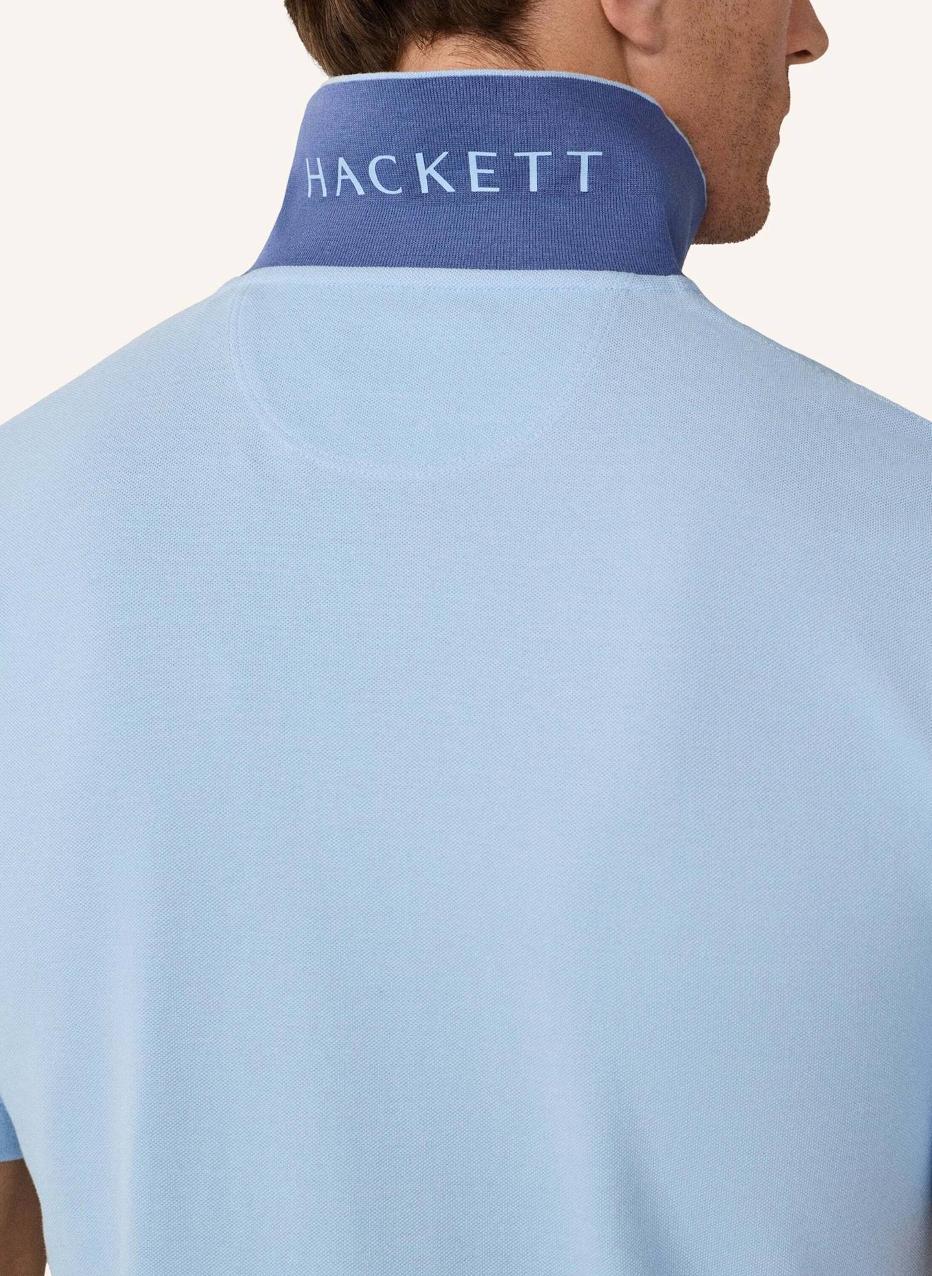 HACKETT LONDON Poloshirt SLIM FIT LOGO: BLAU