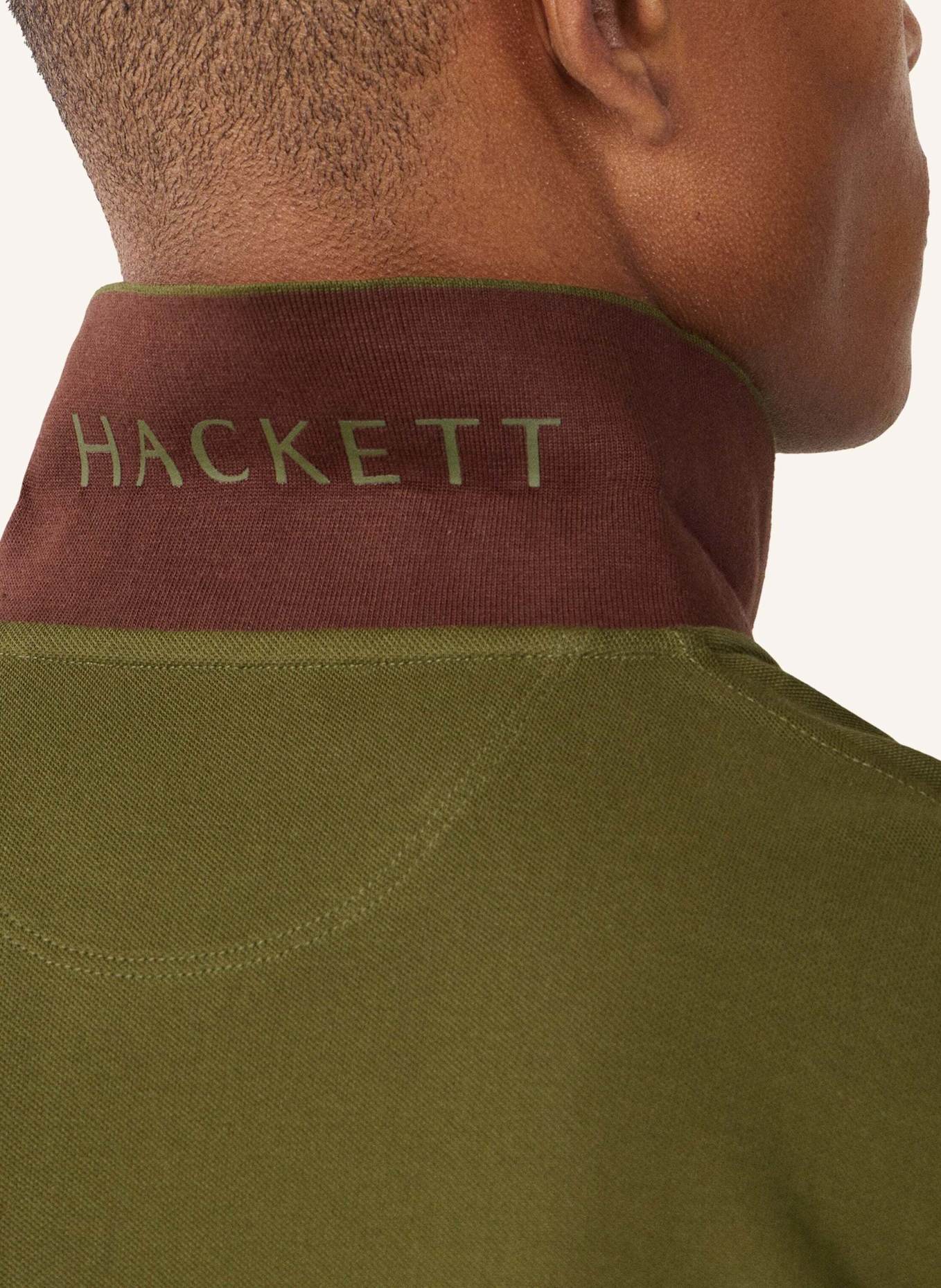 HACKETT LONDON Poloshirt SLIM FIT LOGO: GRÜN