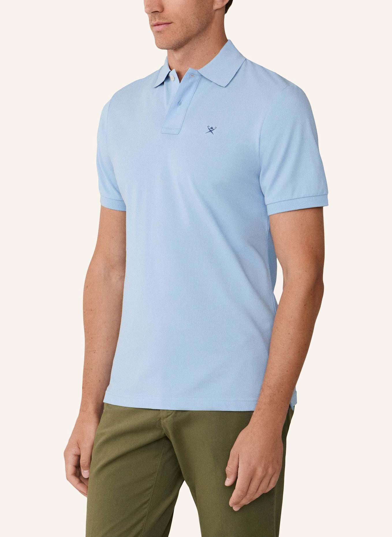 HACKETT LONDON Poloshirt SLIM FIT LOGO: BLAU
