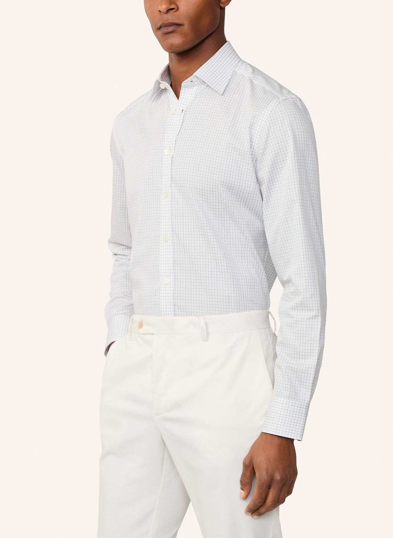 HACKETT LONDON Freizeithemd FINE TATTERSALL: BRAUN