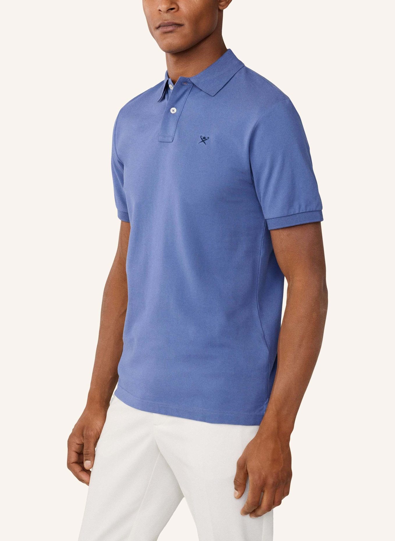 HACKETT LONDON Poloshirt SLIM FIT LOGO: BLAU